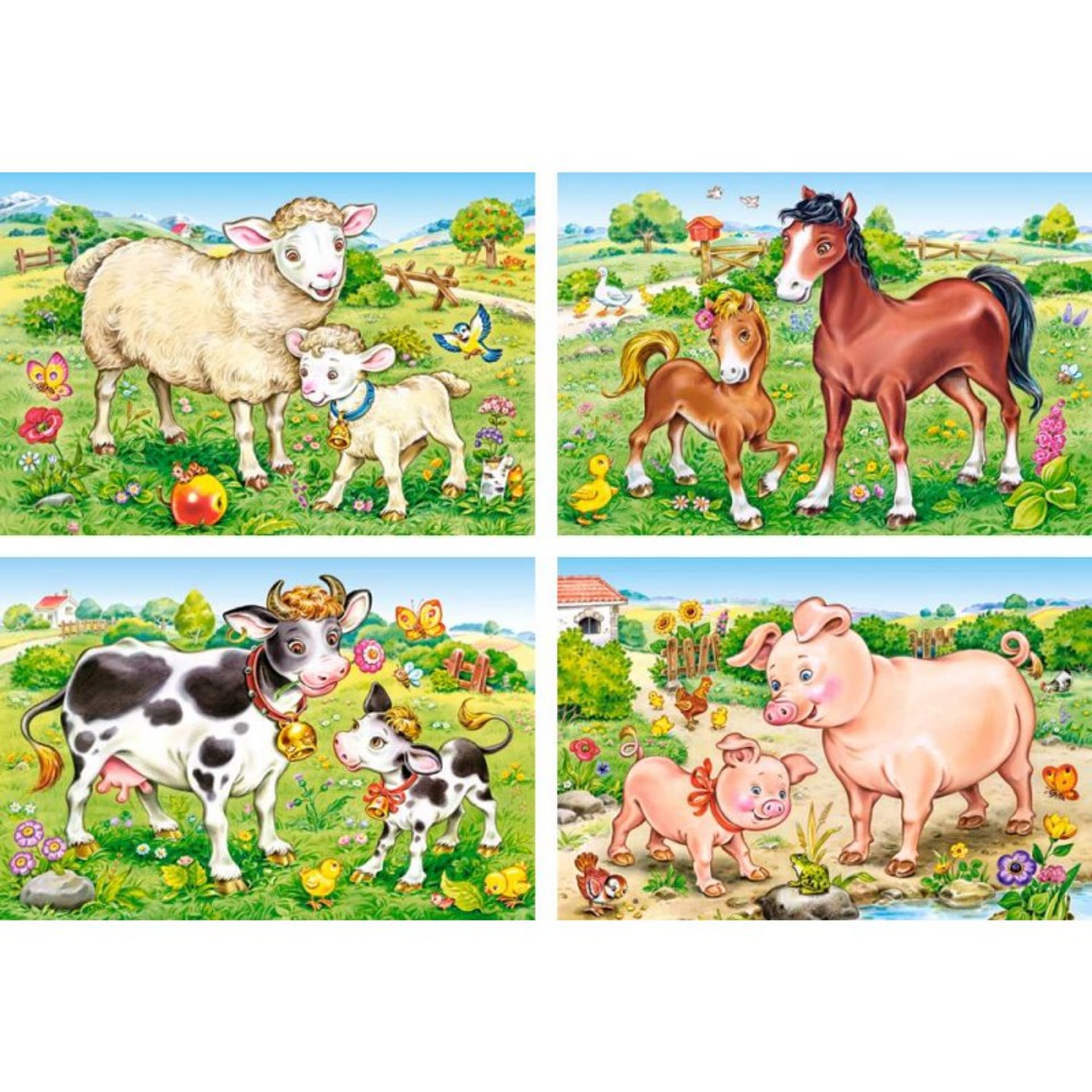 

Puzzle 4w1 animal moms&babies