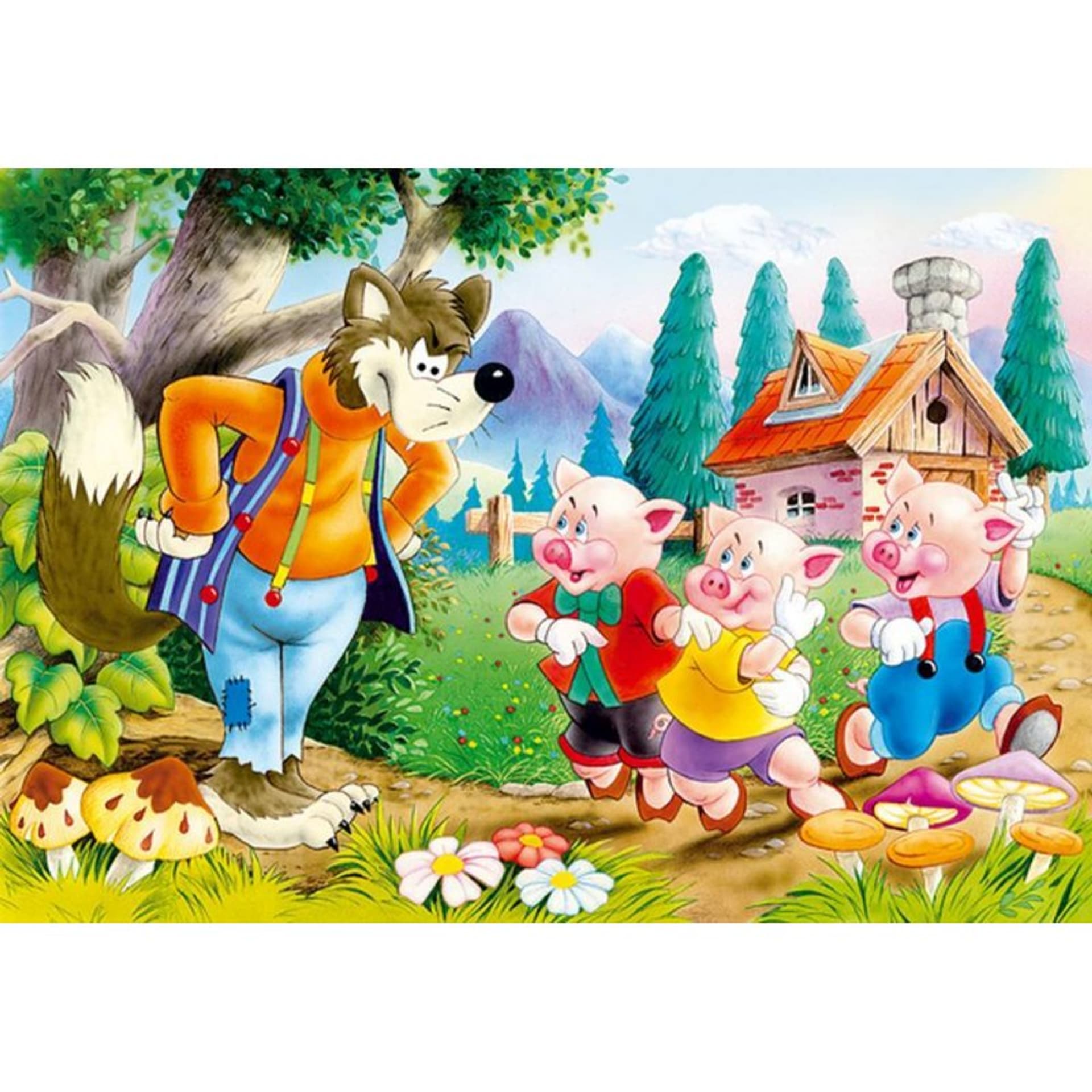 

Puzzle 60el. three little pigs