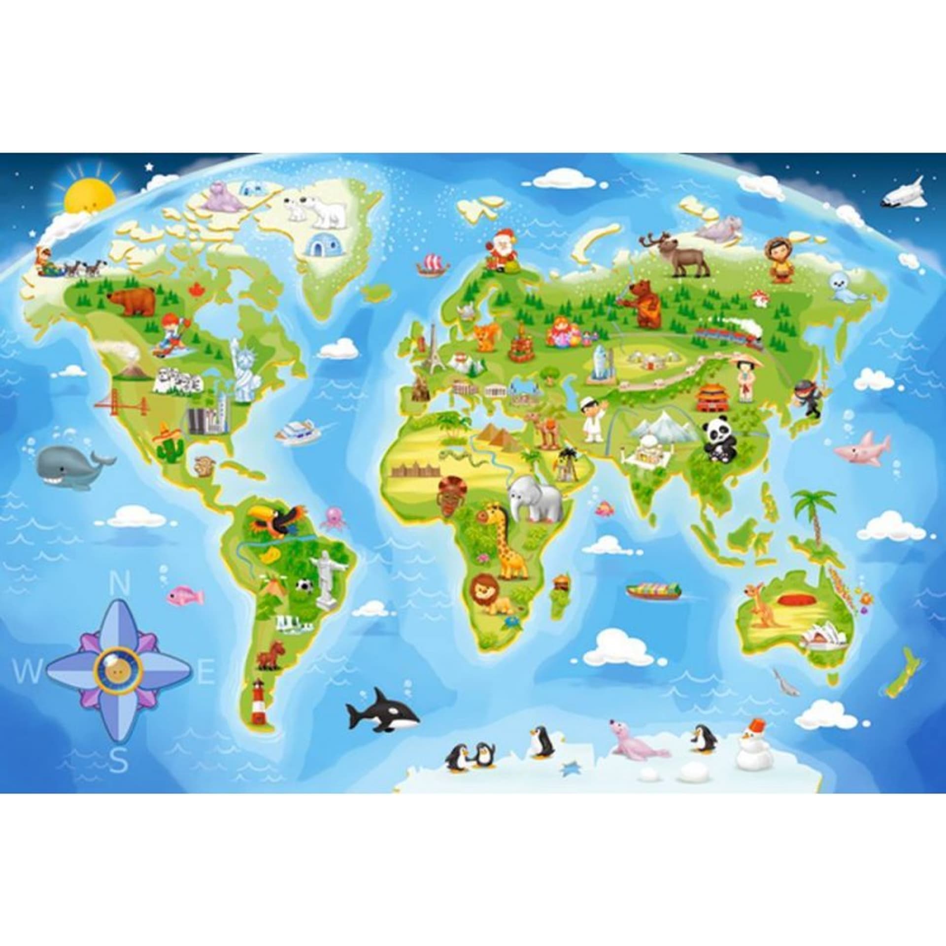 

Puzzle 40 el.maxi world map