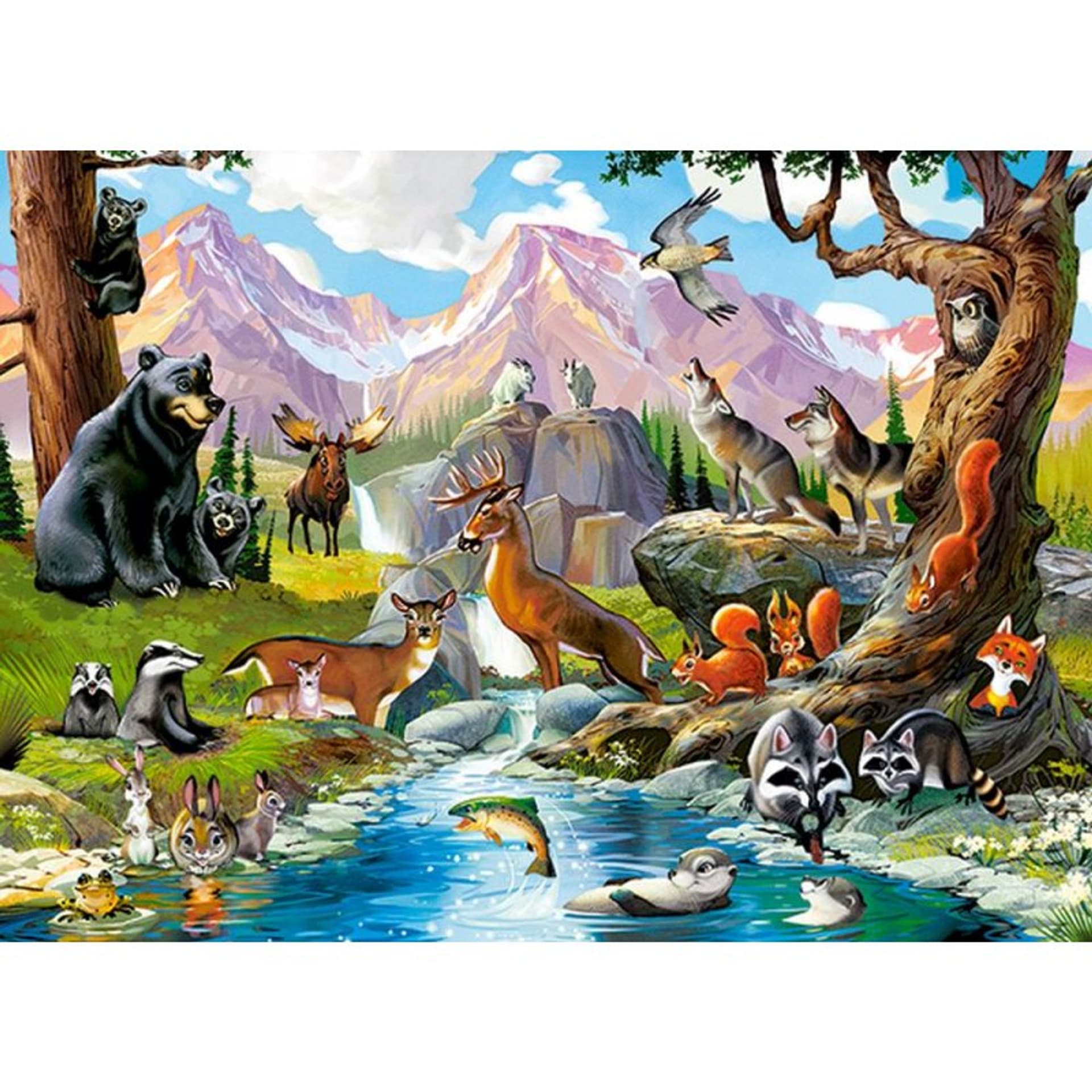 

Puzzle 70 forest animals