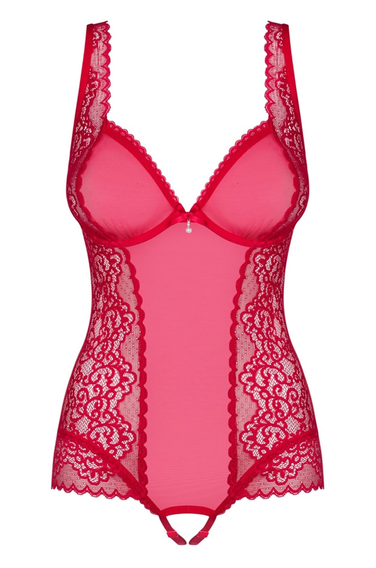 

BODY OBSESSIVE ROUGEBELLE OTWARTE (kolor czerwony, rozmiar S/M)