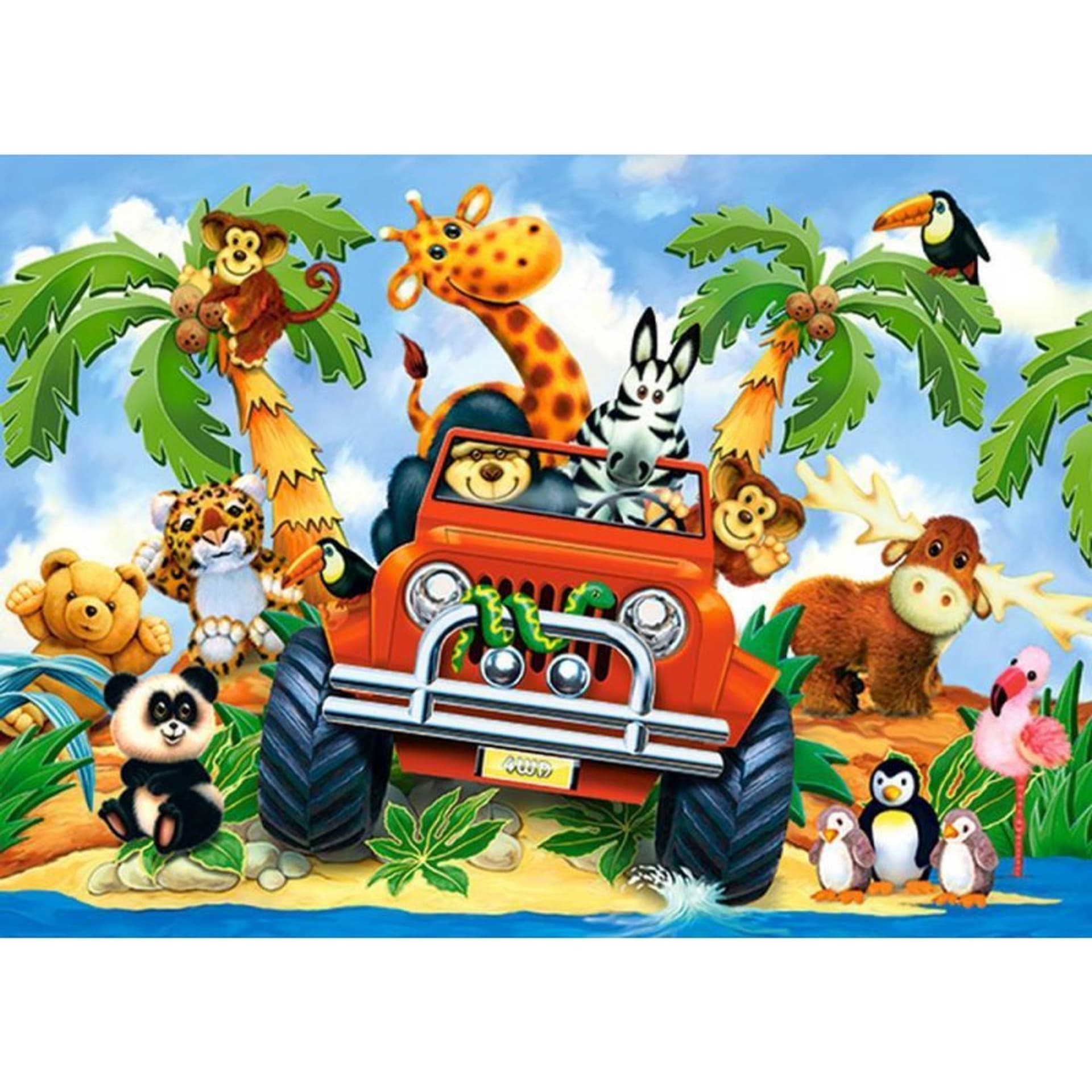 

Puzzle 60el. softies on safari