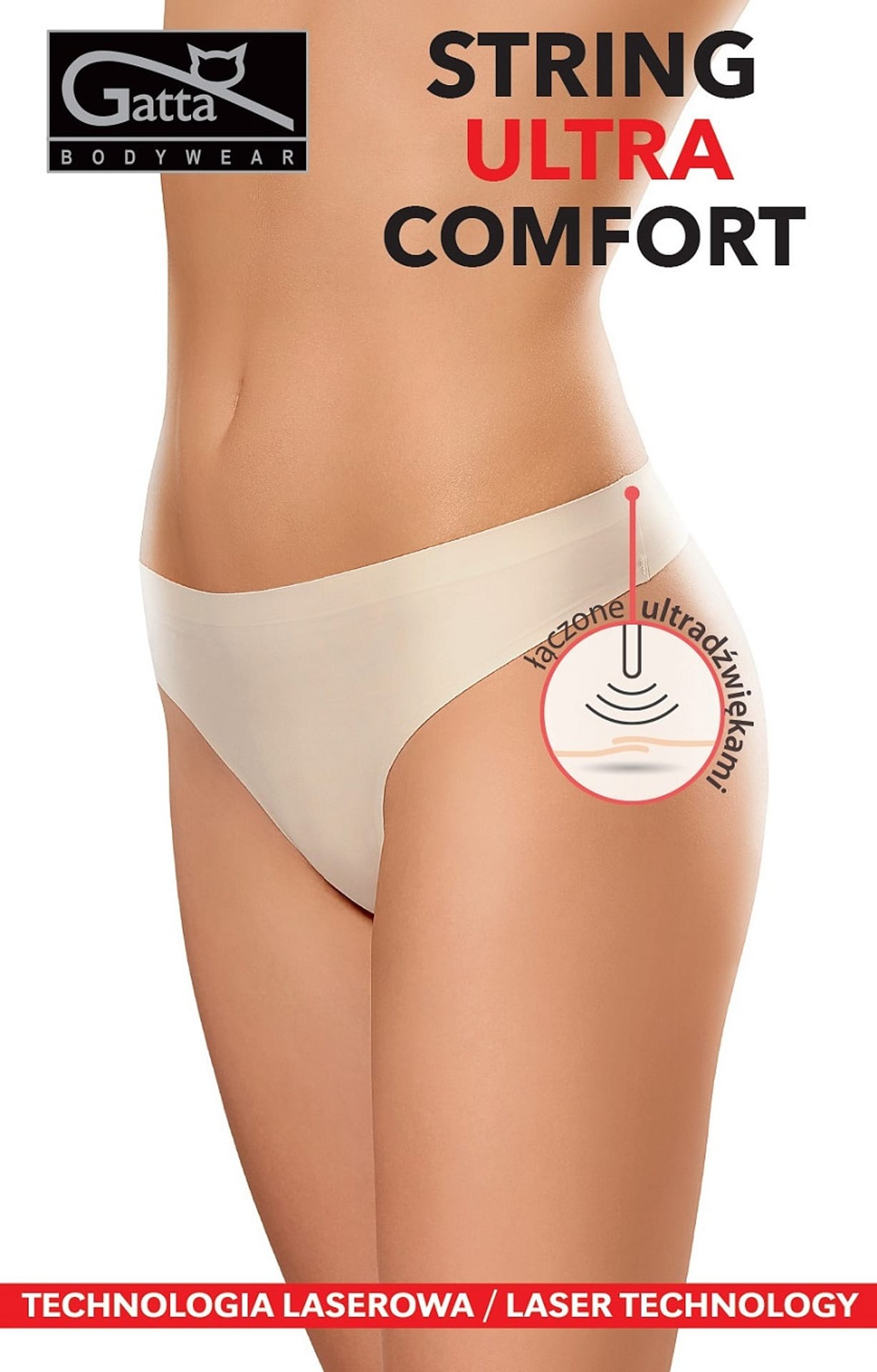 

FIGI GATTA STRING ULTRA COMFORT (kolor czarny, rozmiar M)