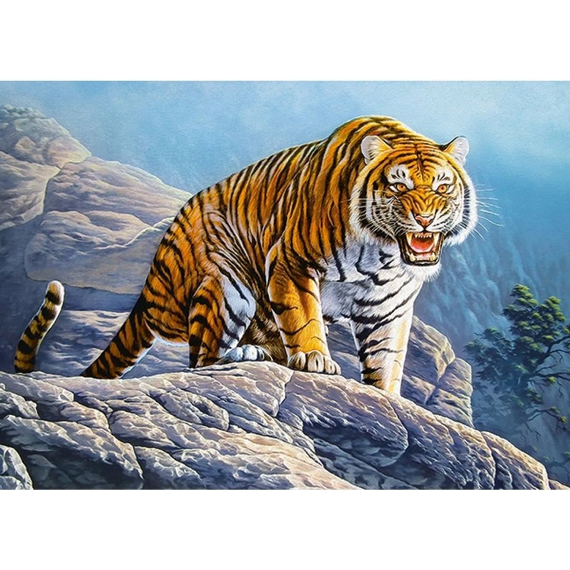 

Puzzle 180 el. tiger on rock