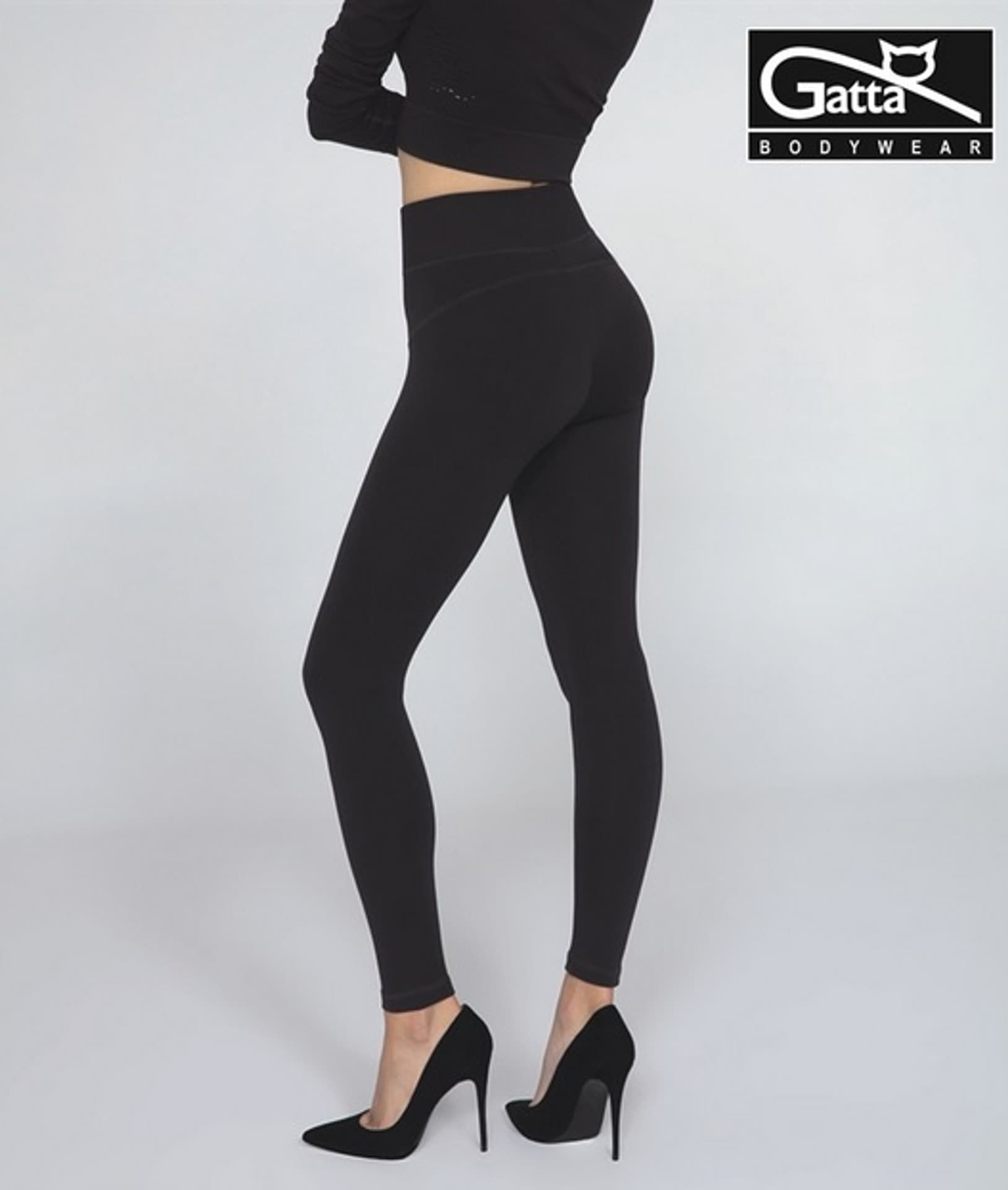 

LEGGINSY GATTA SKINNY HOT HIGH WAIST (kolor black, rozmiar L)