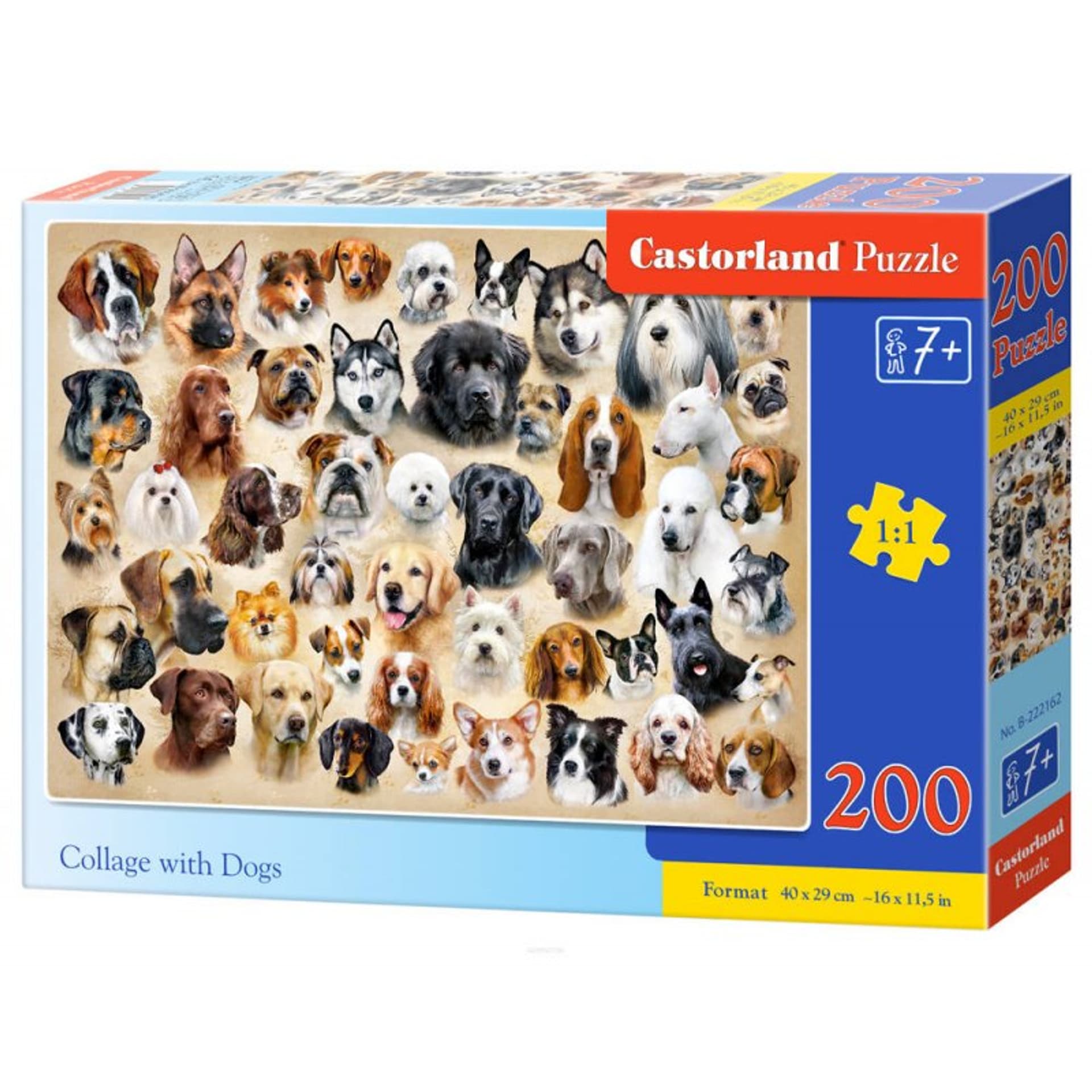 

Puzzle 200 collage with dogs
