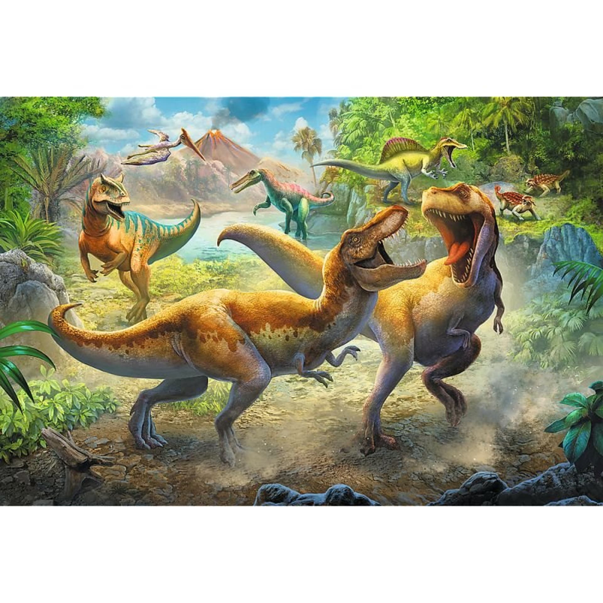 

Puzzle 160 walczące tyranozaur