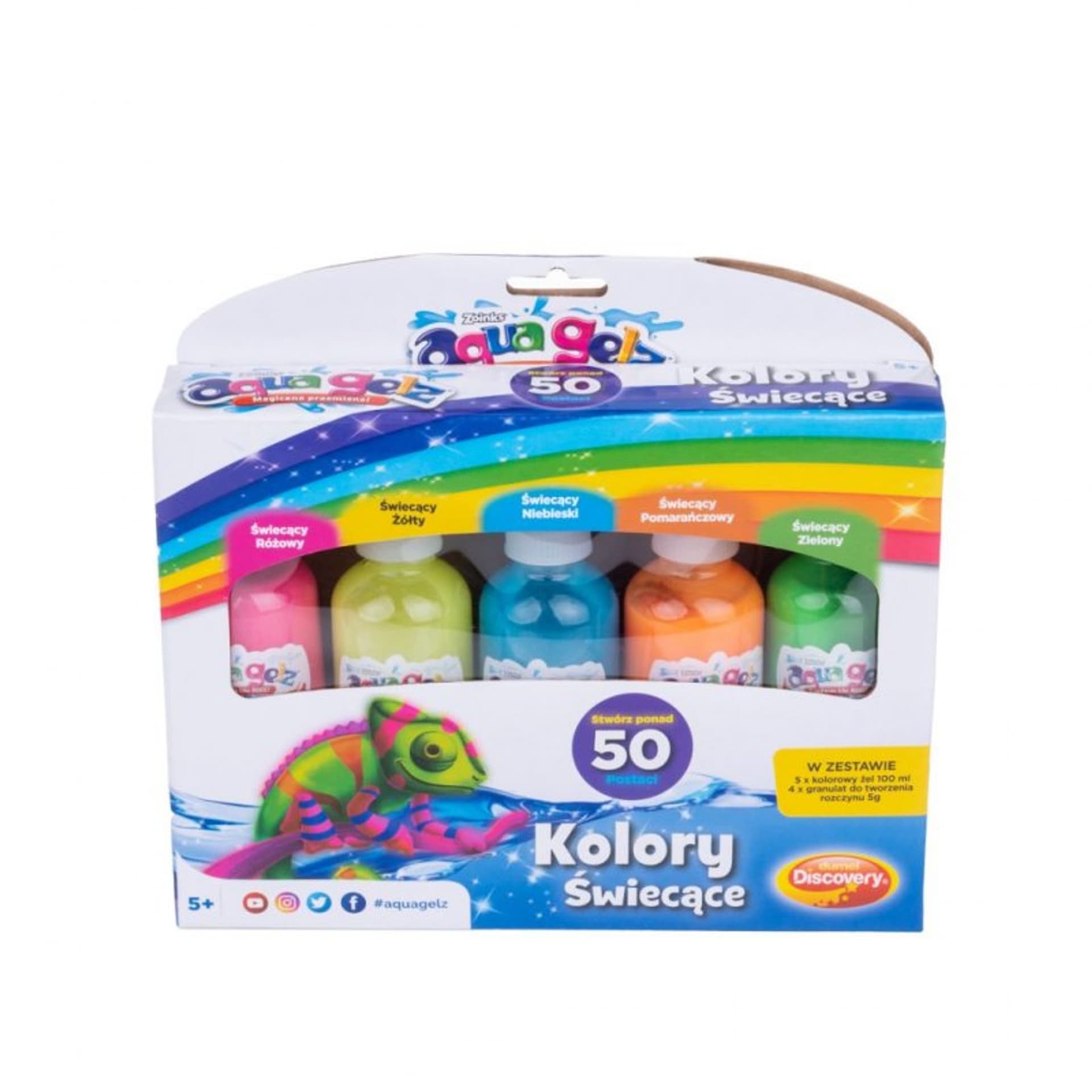 

Aqua gelz - kolory świecące