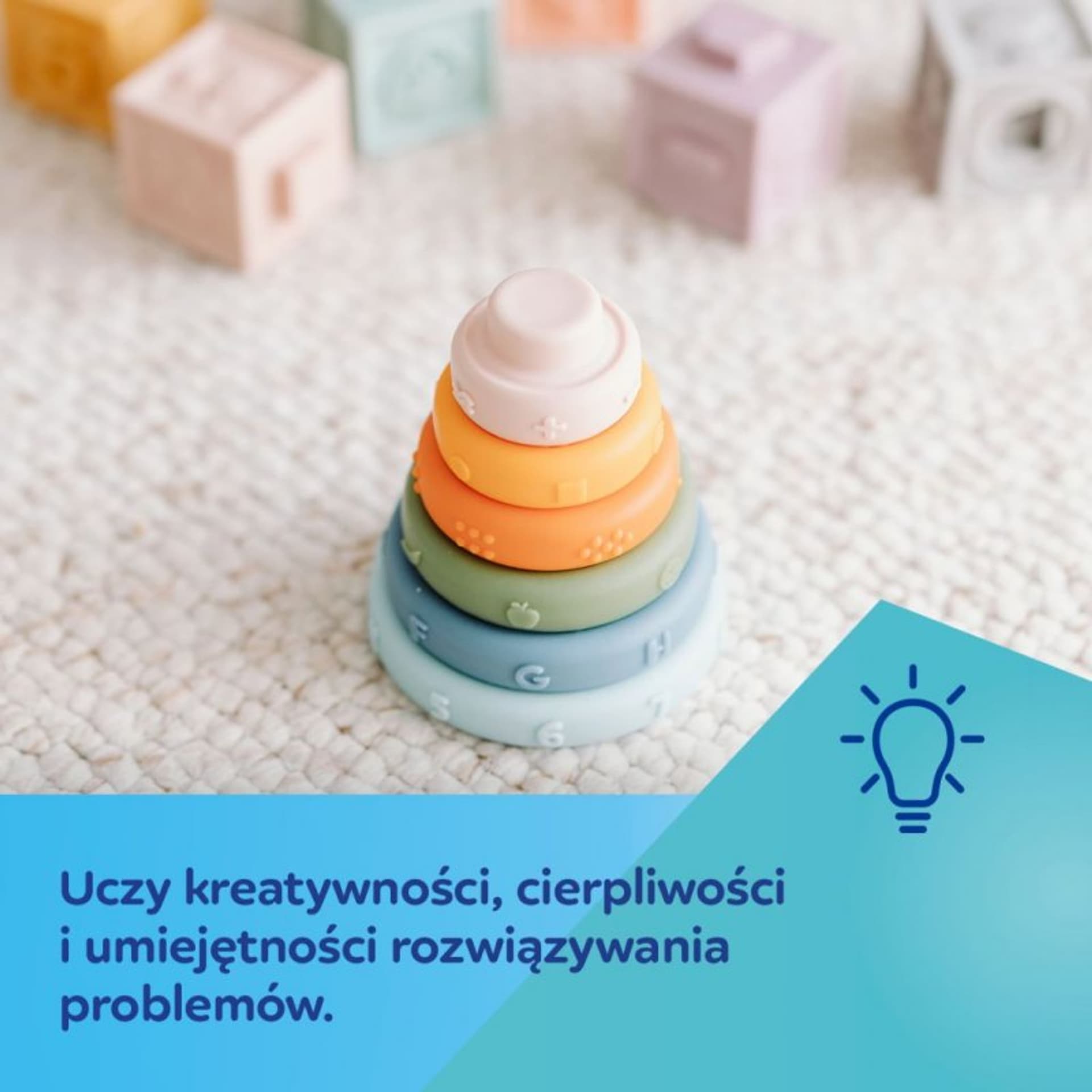 

Sens. układanka piramidka