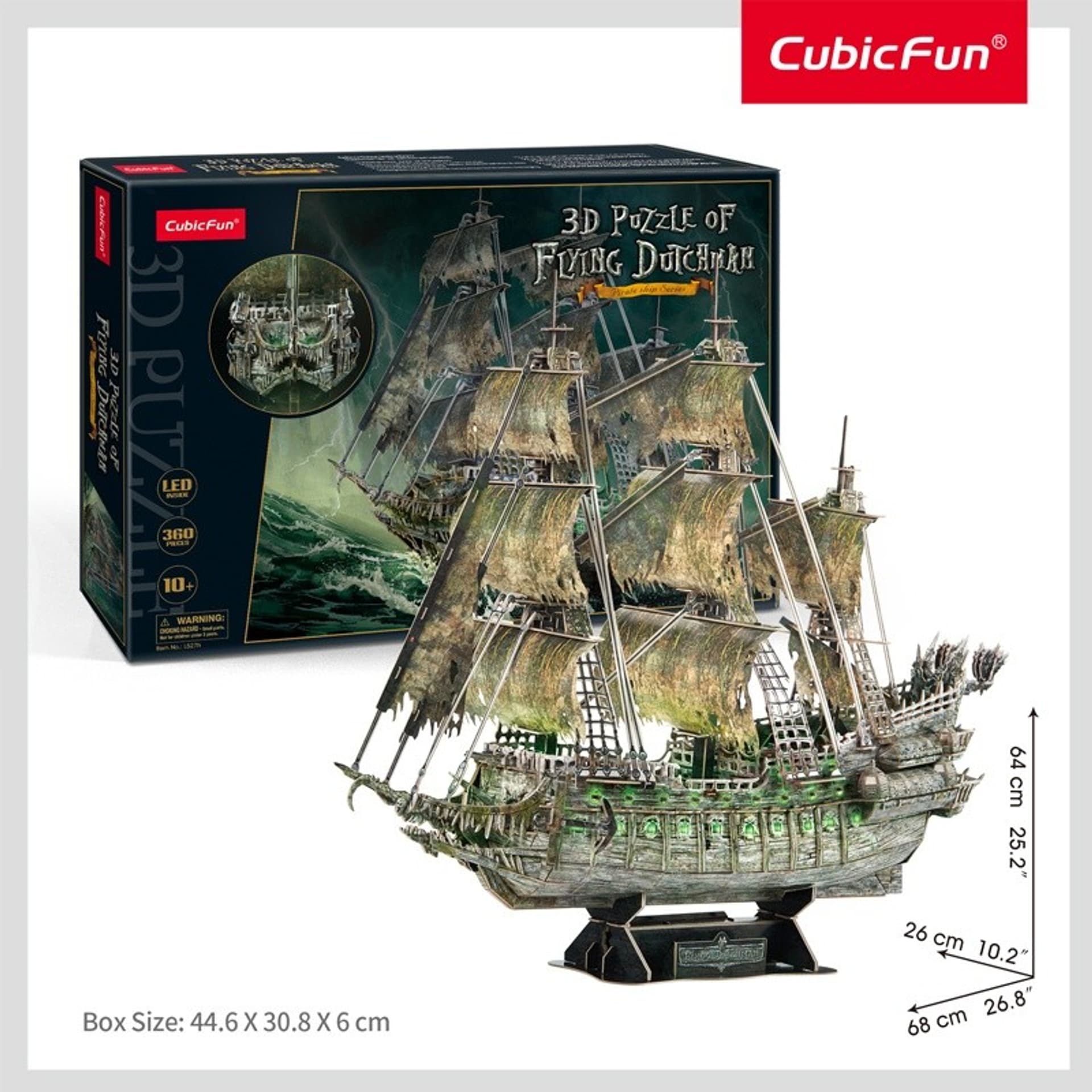 

Puzzle 3D LED Latający Holender