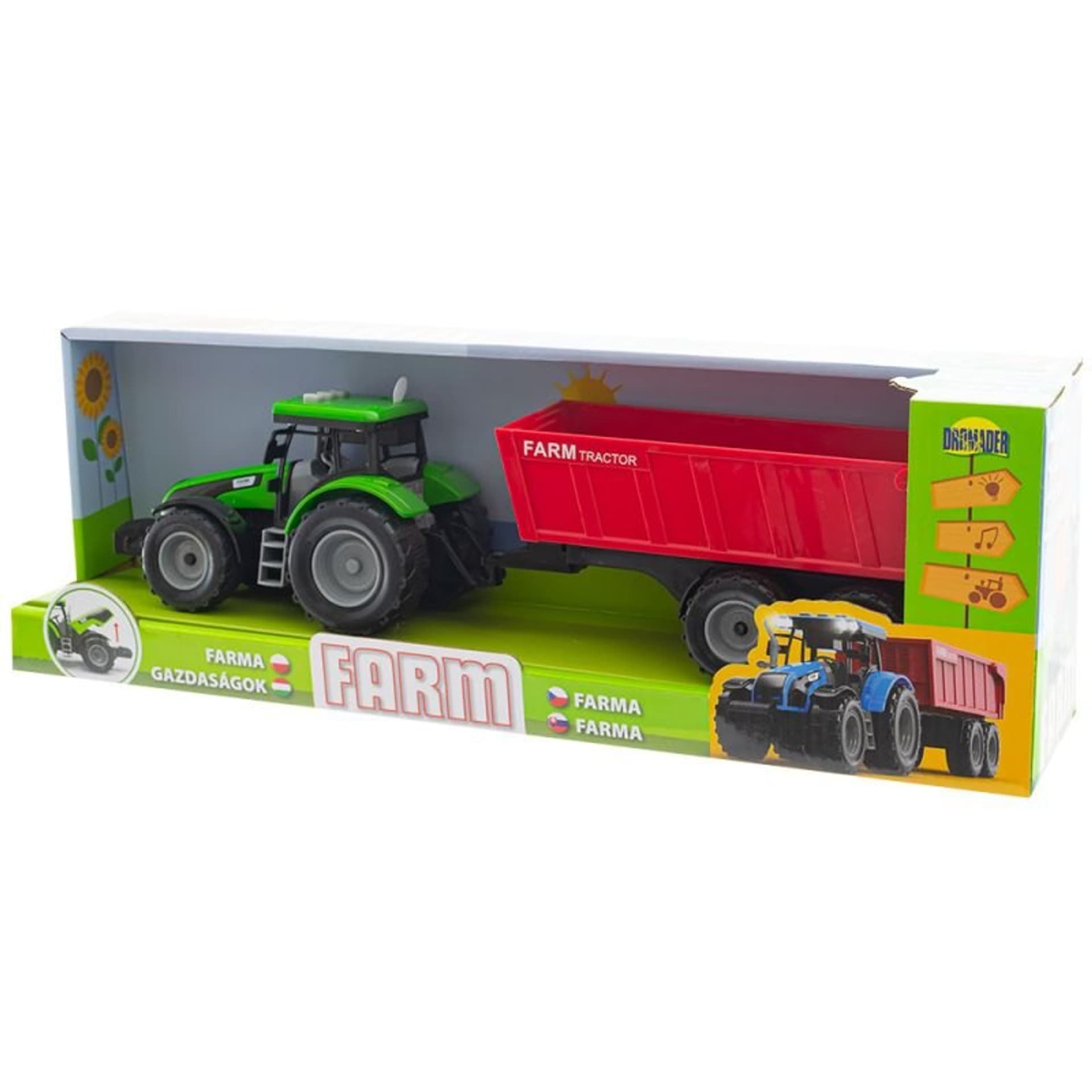 

Traktor z dźwiękami w pudełku