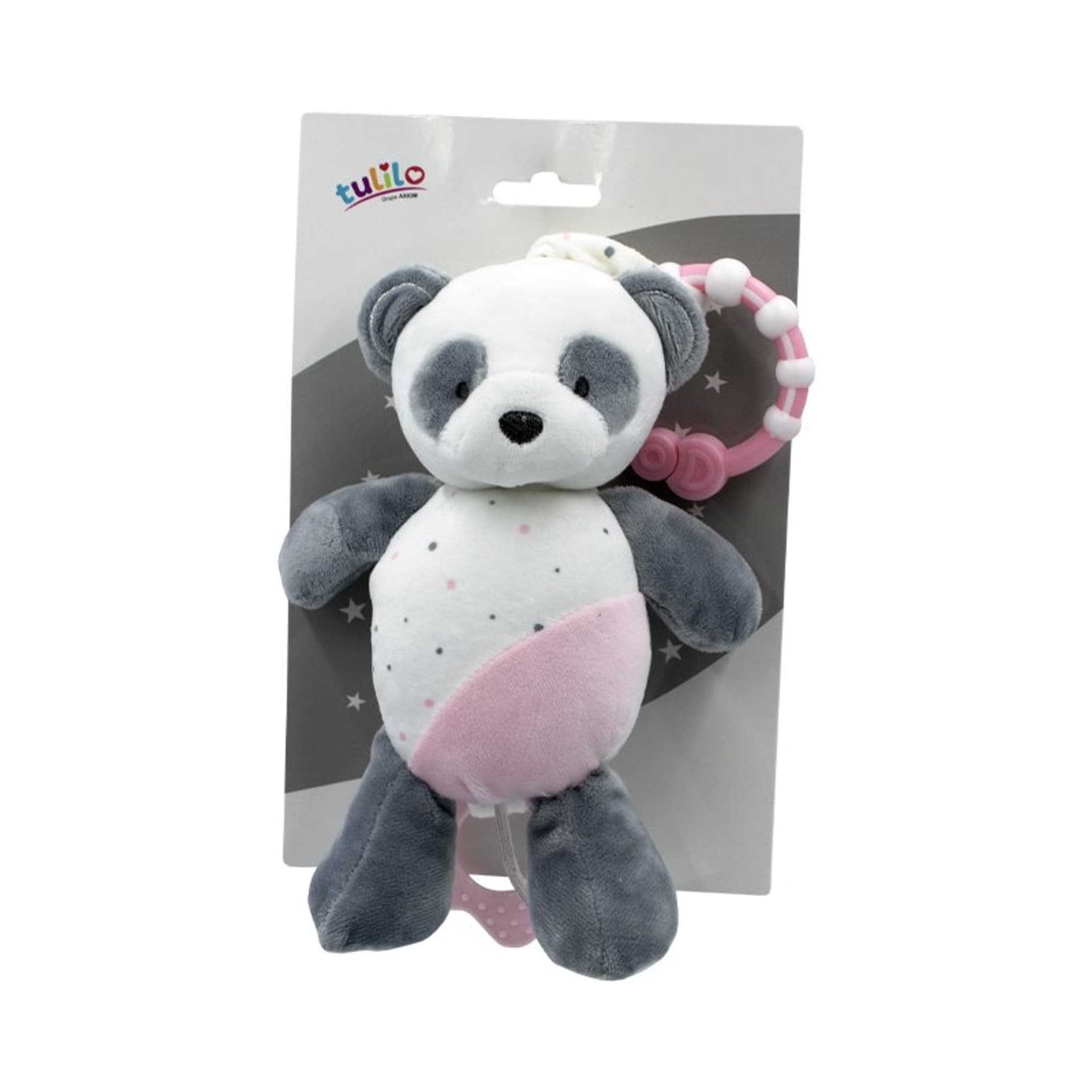 

Pozytywka panda różowa 24cm