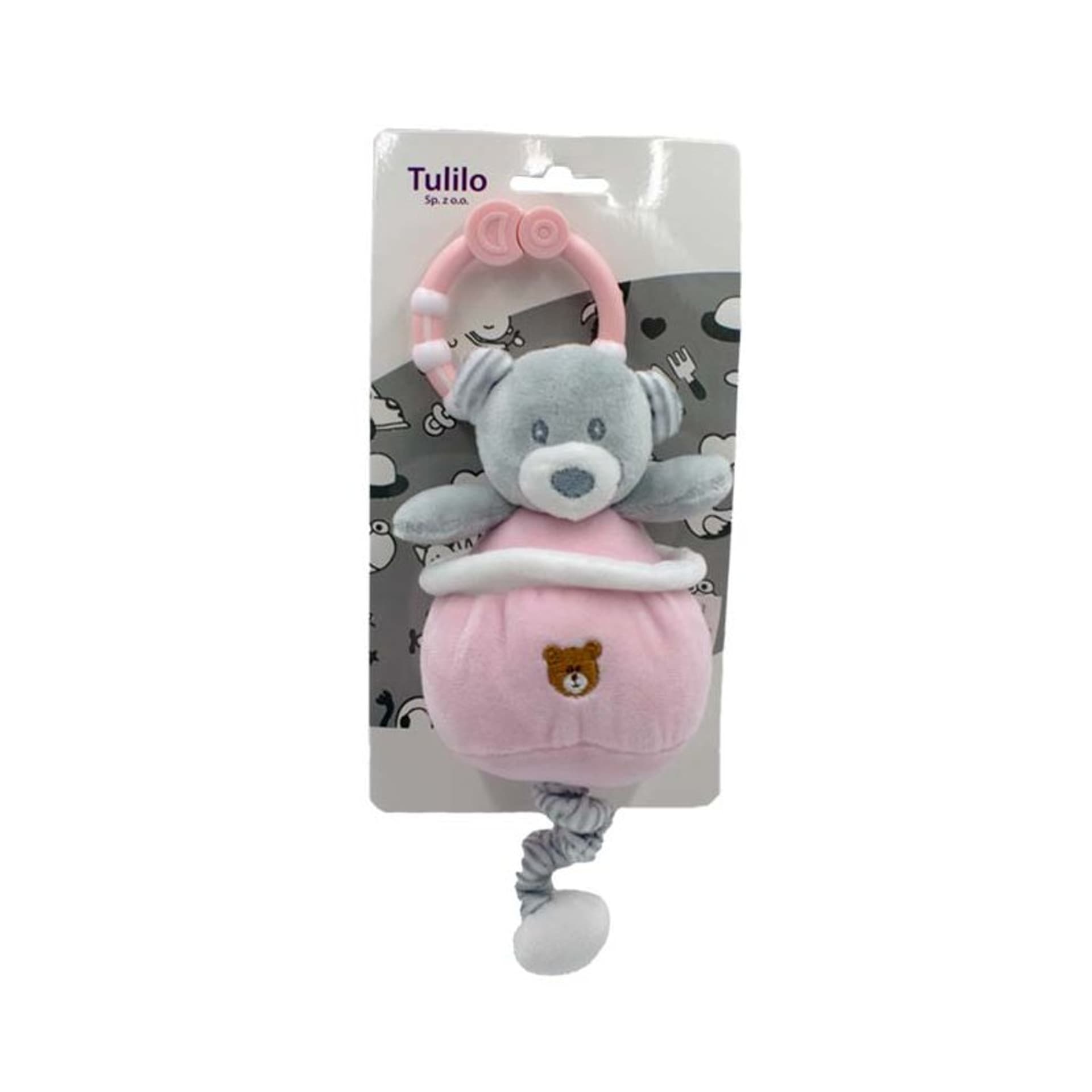 

Pozytywka miś różowy 13cm