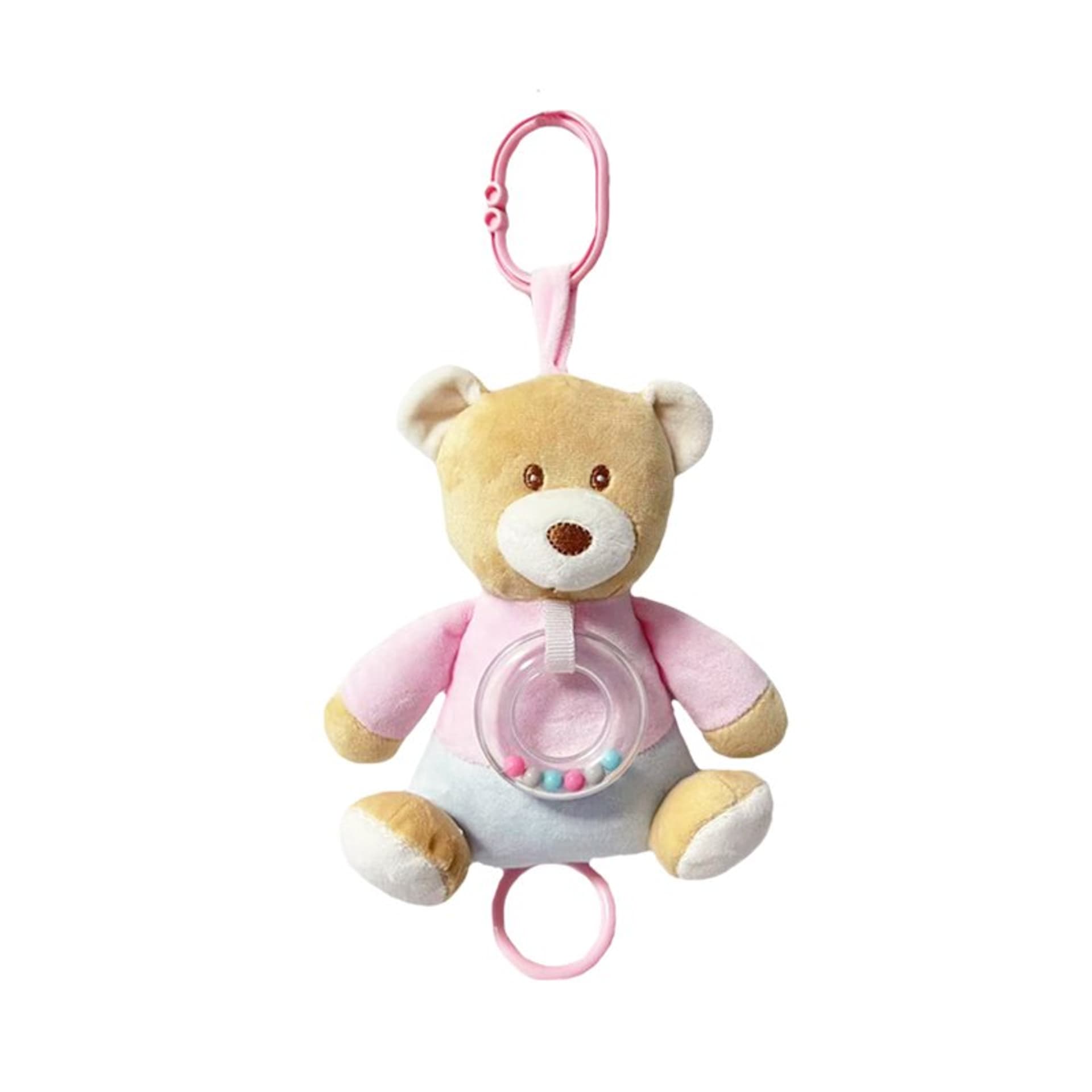 

Pozytywka miś róż-nieb. 18cm