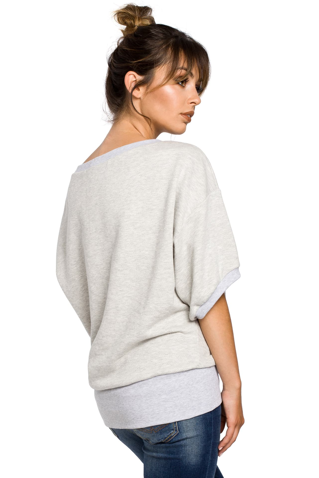 

B048 bluzka popielata (kolor jasnoszary, rozmiar XXL/XXXL)