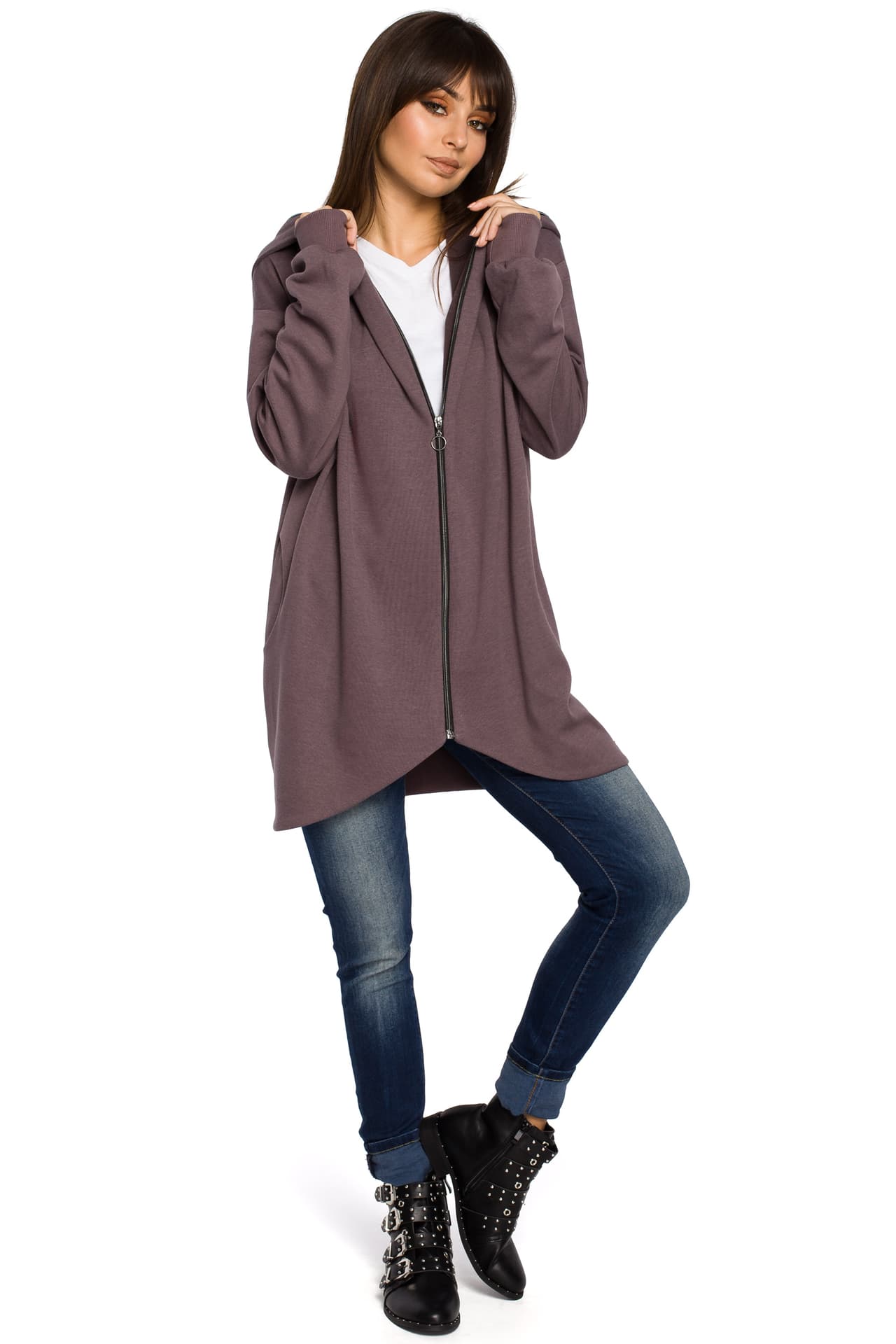 

B054 bluza brązowa (kolor brązowy, rozmiar S/M)