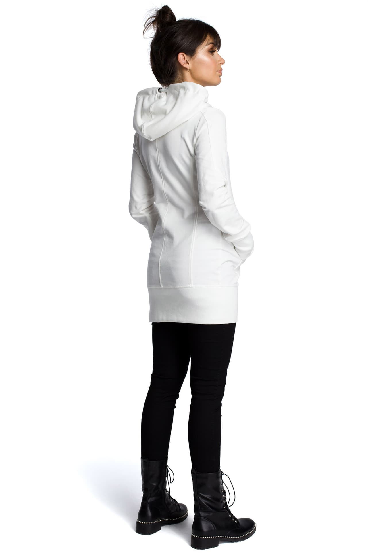 

B072 Bluza ze sznurkiem ecru (kolor ecru, rozmiar XL)