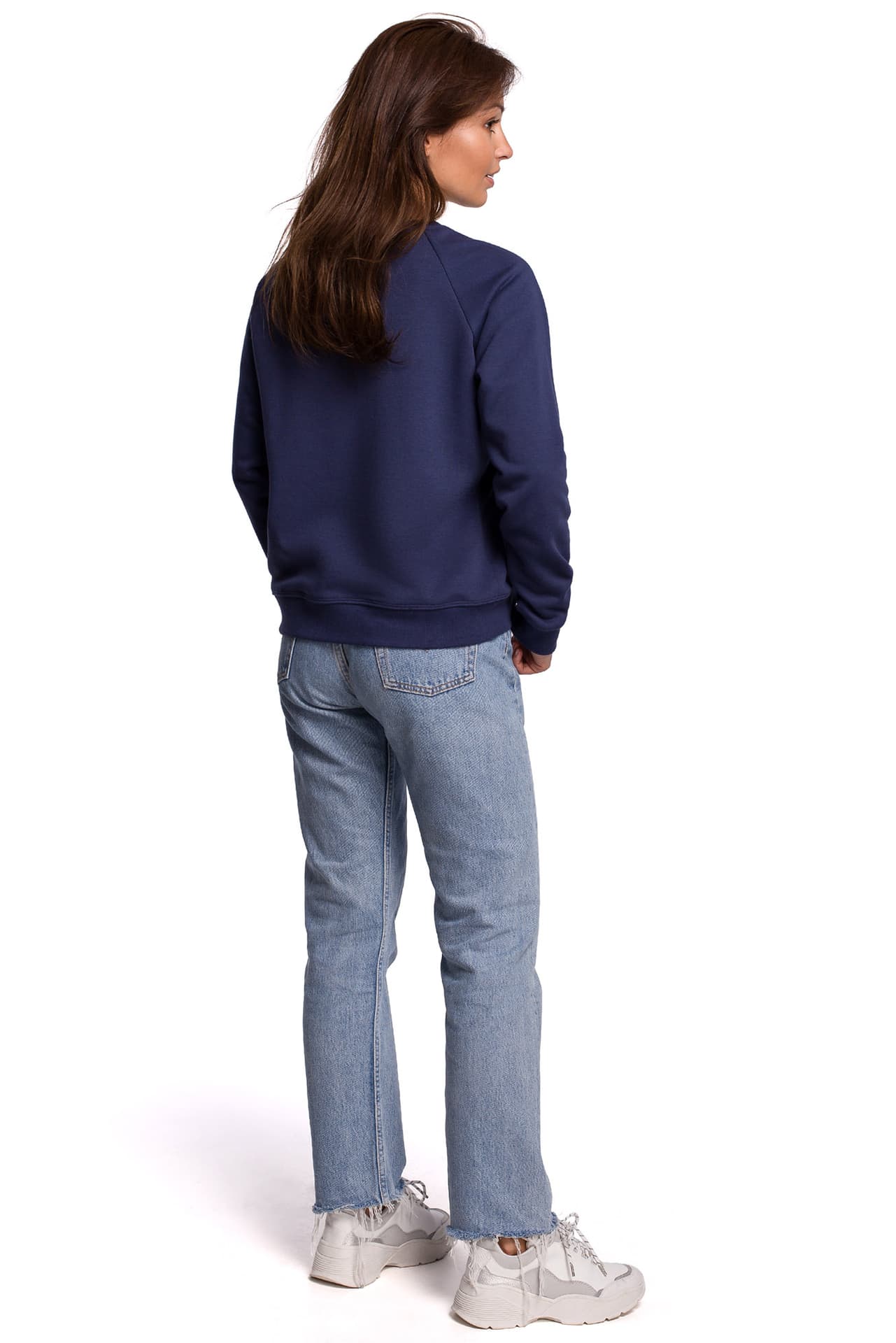 

B167 Bluza z nadrukiem - niebieska (kolor niebieski, rozmiar XXL)