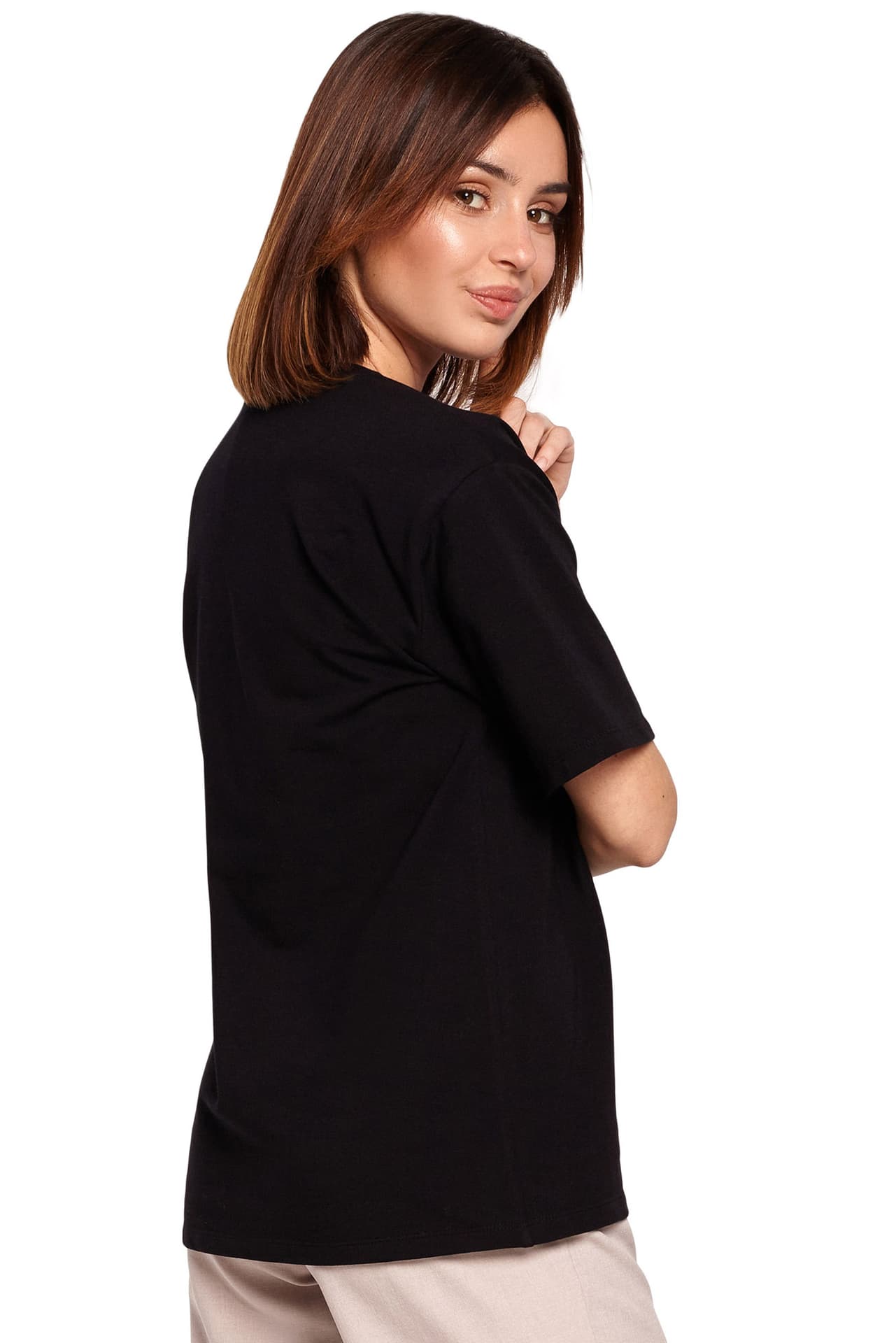 

B187 T-shirt z nadrukiem - czarny (kolor czarny, rozmiar XXL)