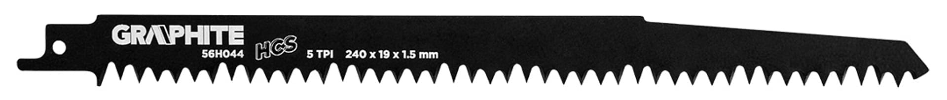 

Brzeszczot do piły szablastej, HCS, 240 x 19 x 1.5 mm, 5TPI, kpl. 2 szt.