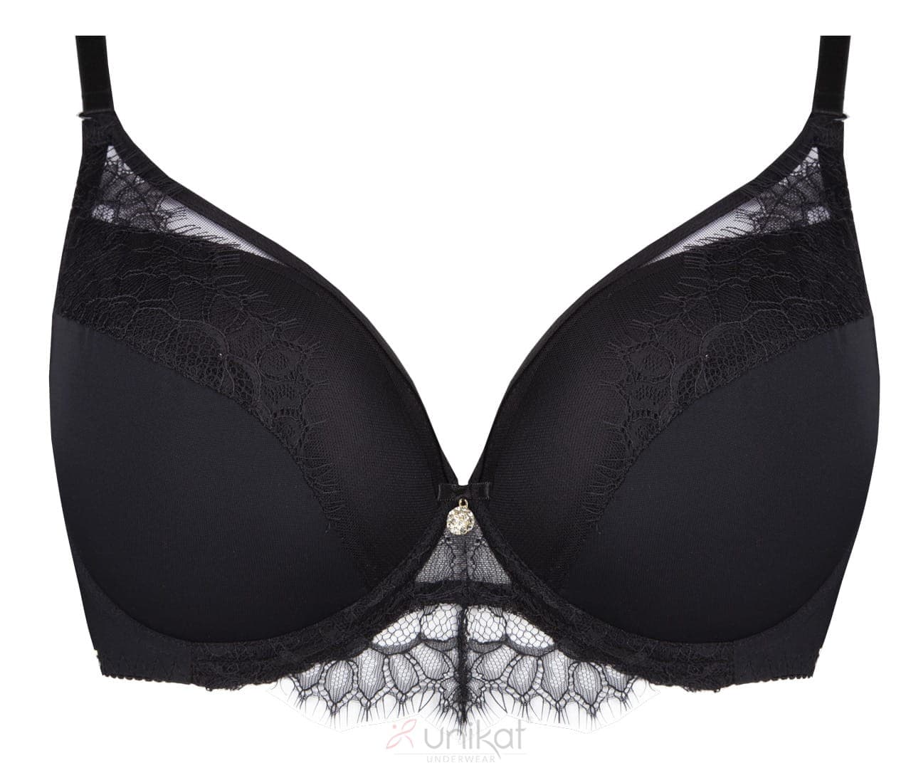 

Biustonosz "DOROTHY" push up kopa (kolor CZARNY, rozmiar 70F)