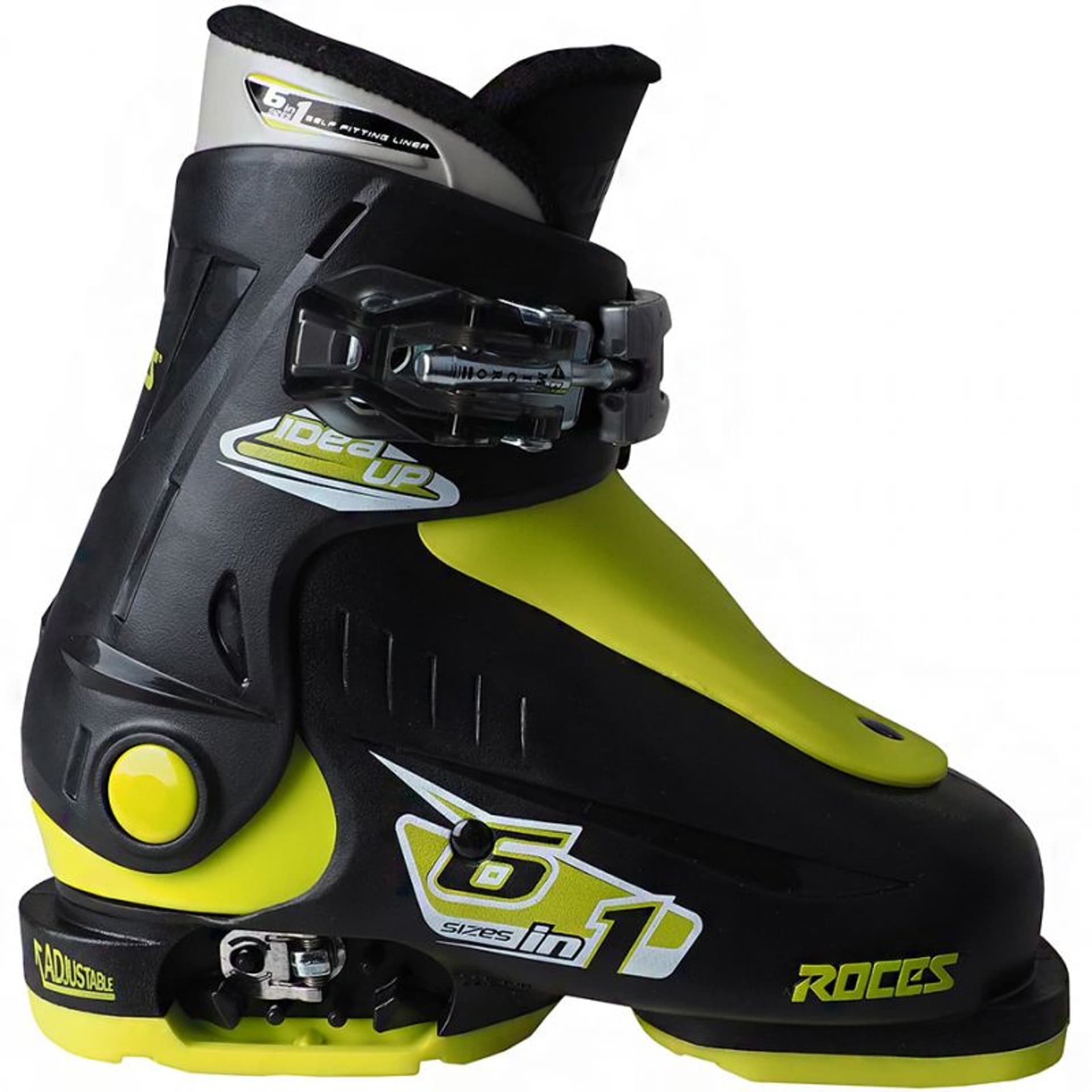 

Buty narciarskie Roces Idea Up czarno-limonkowe Jr 450490 (kolor Czarny, rozmiar 25-29)