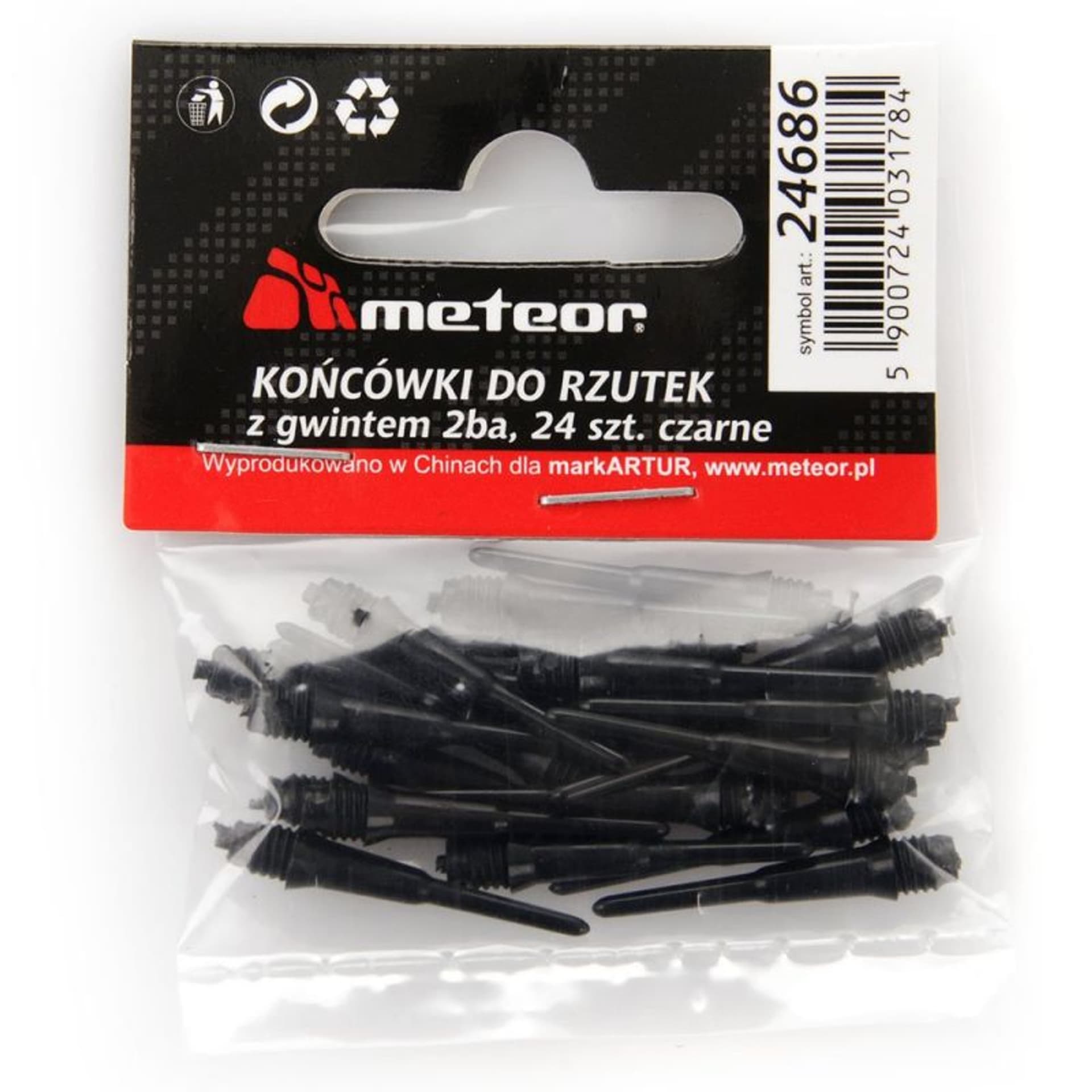 

Końcówki do darta Meteor 24 szt.