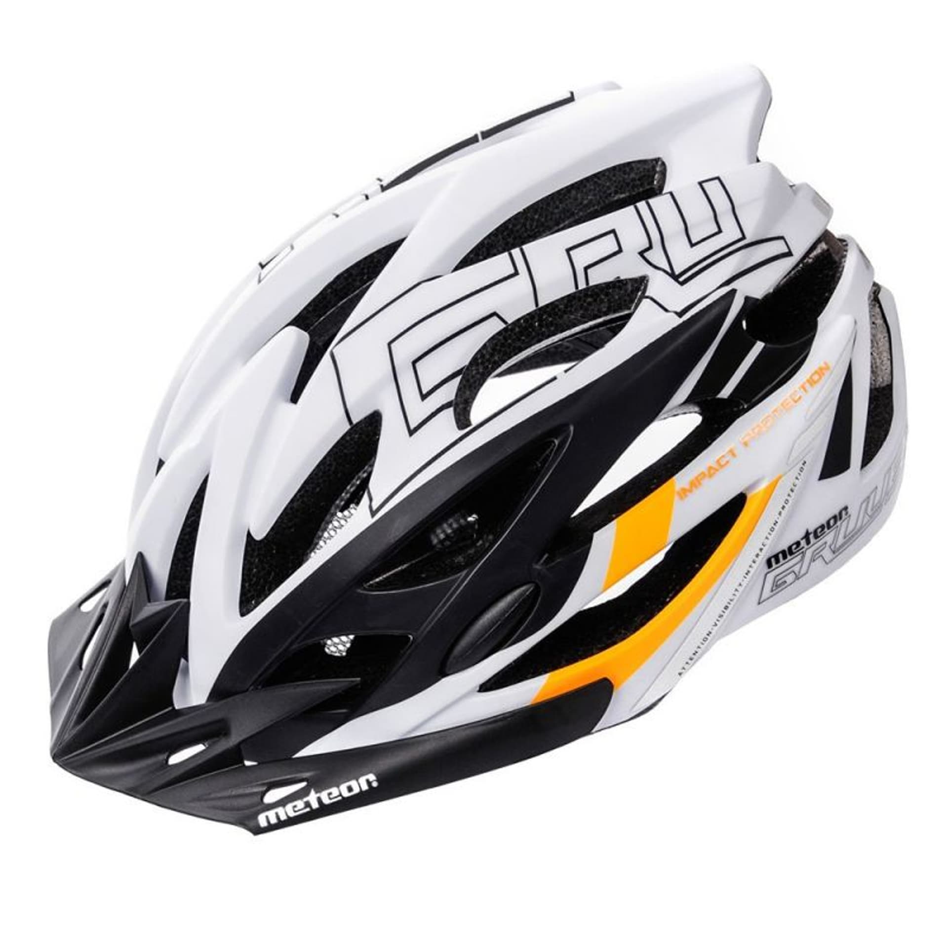 

Kask rowerowy Meteor Gruver 24750 (kolor Biały. Czarny. Pomarańczowy)