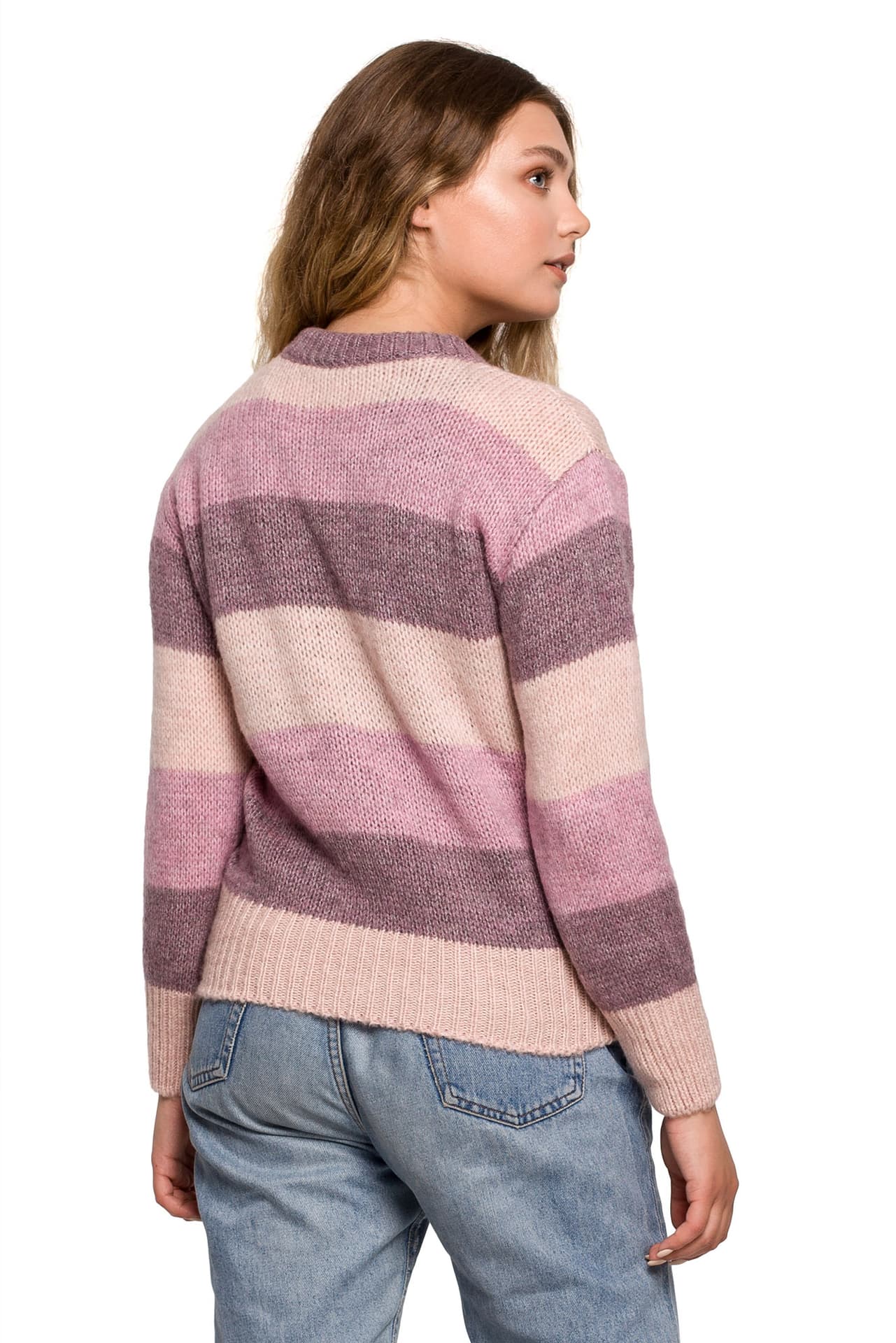 

BK071 Sweter w pasy wielokolorowe - model 3 (kolor jak na zdjęciu, rozmiar S/M)