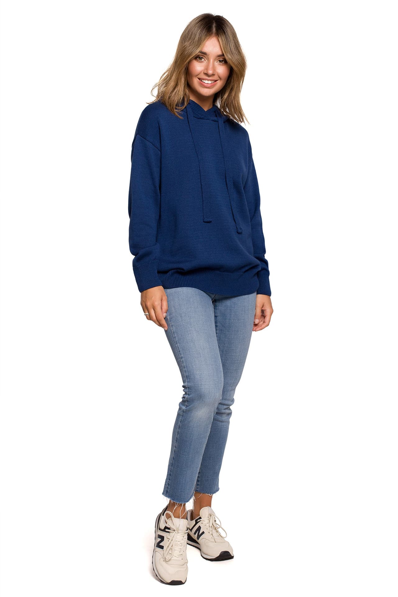 

BK073 Sweter z kapturem - granatowy (kolor granat, rozmiar S/M)