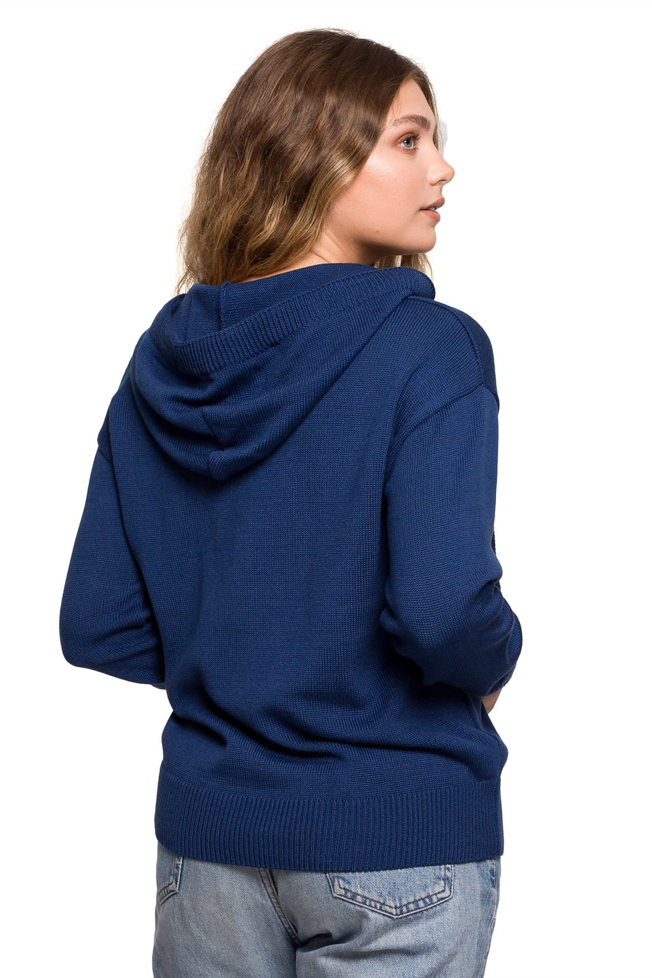 

BK073 Sweter z kapturem - granatowy (kolor granat, rozmiar L/XL)