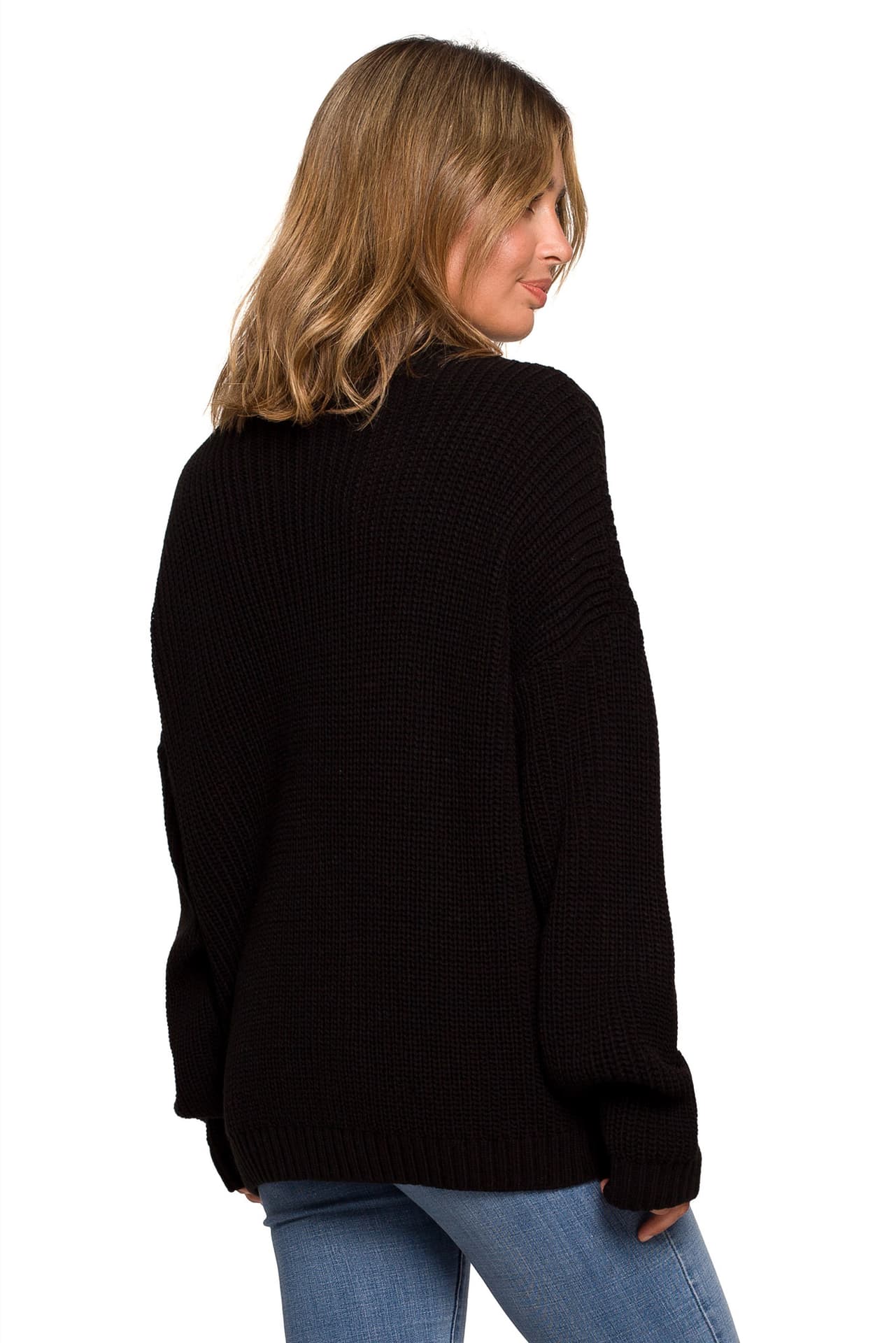 

BK078 Sweter z półgolfem - czarny (kolor czarny, rozmiar L/XL)