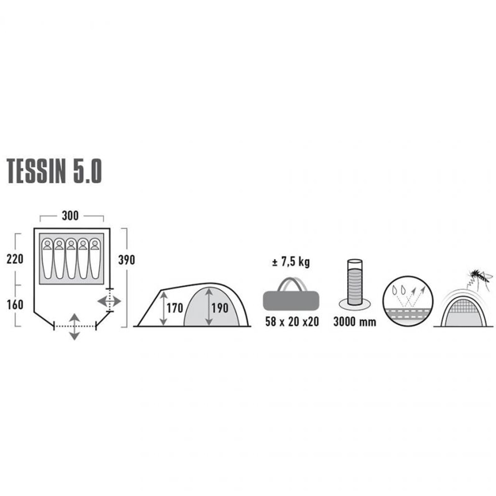 

Namiot High Peak Tessin 5 10228