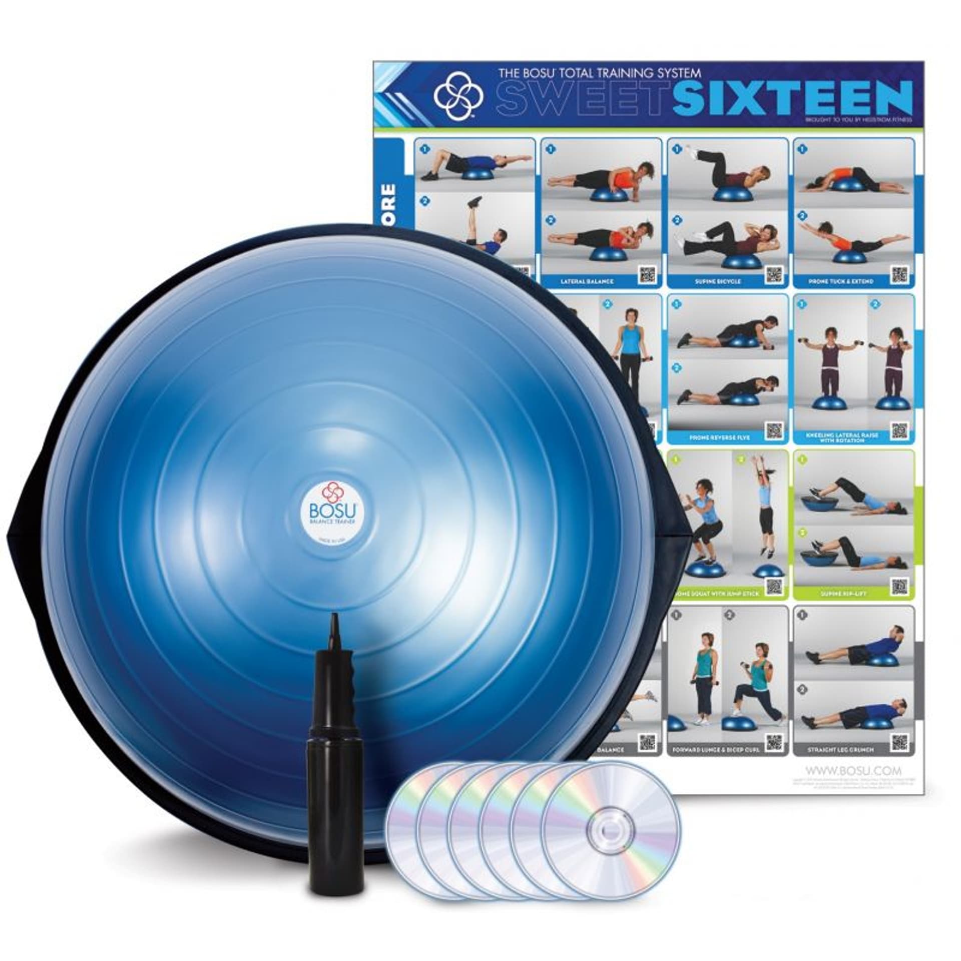 

Trener równowagi BOSU Home Edition 72-10850-2XPQ (kolor Niebieski)