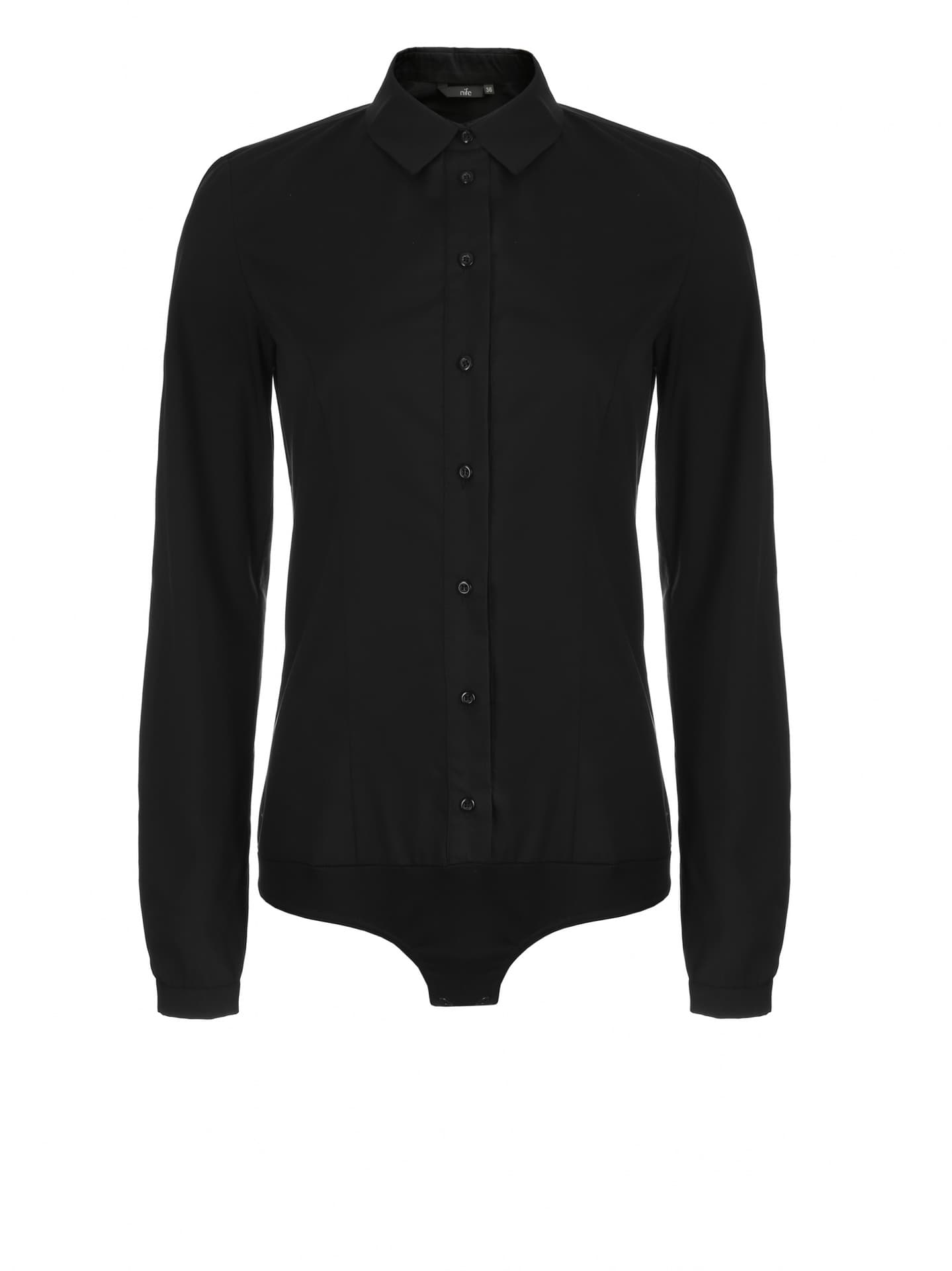 

Elegancka czarna koszula body - K54 (kolor czarny, rozmiar 36)