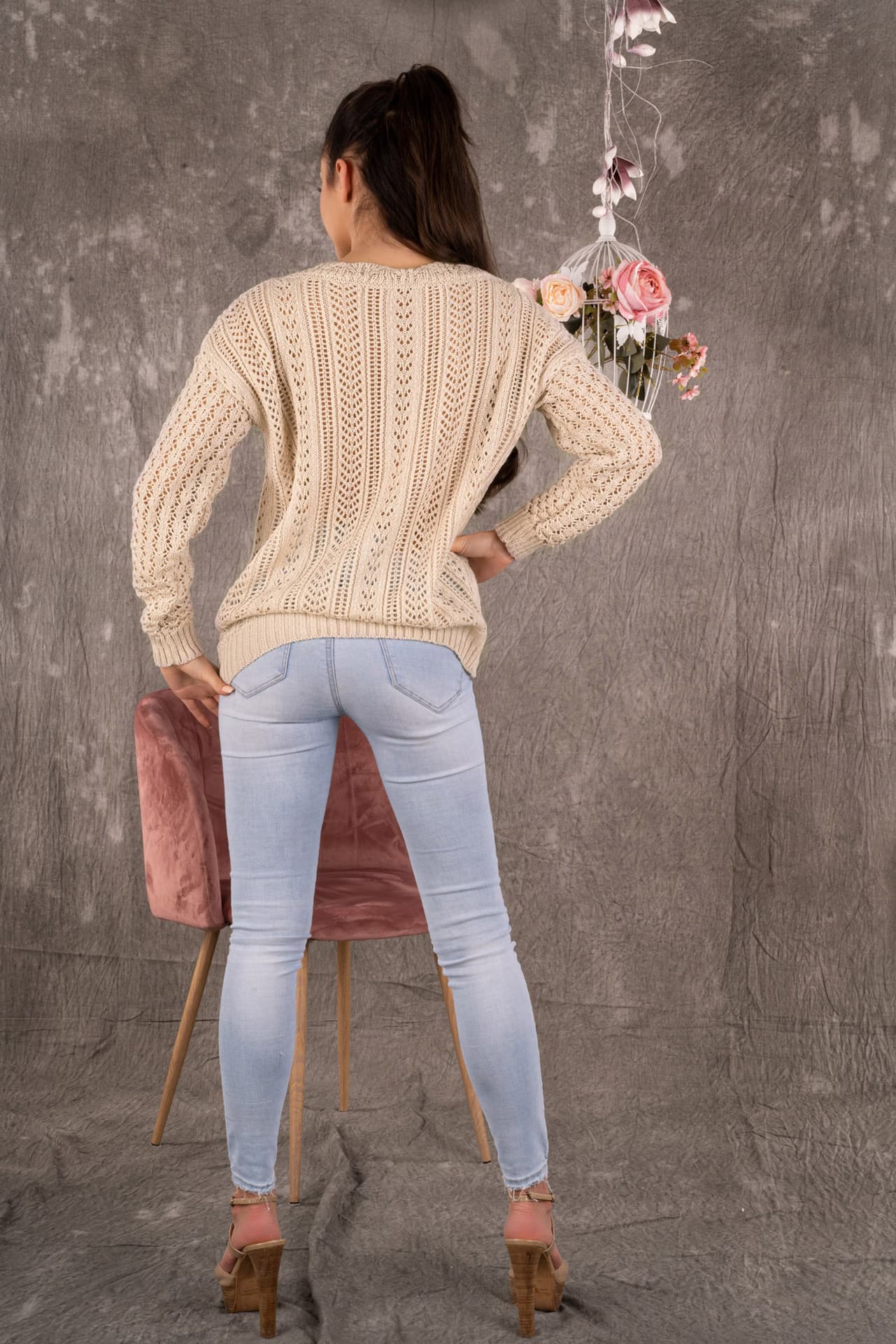 

Etsaman Beige sweter (kolor beżowy, rozmiar, Kolor beżowy/rozmiar one size