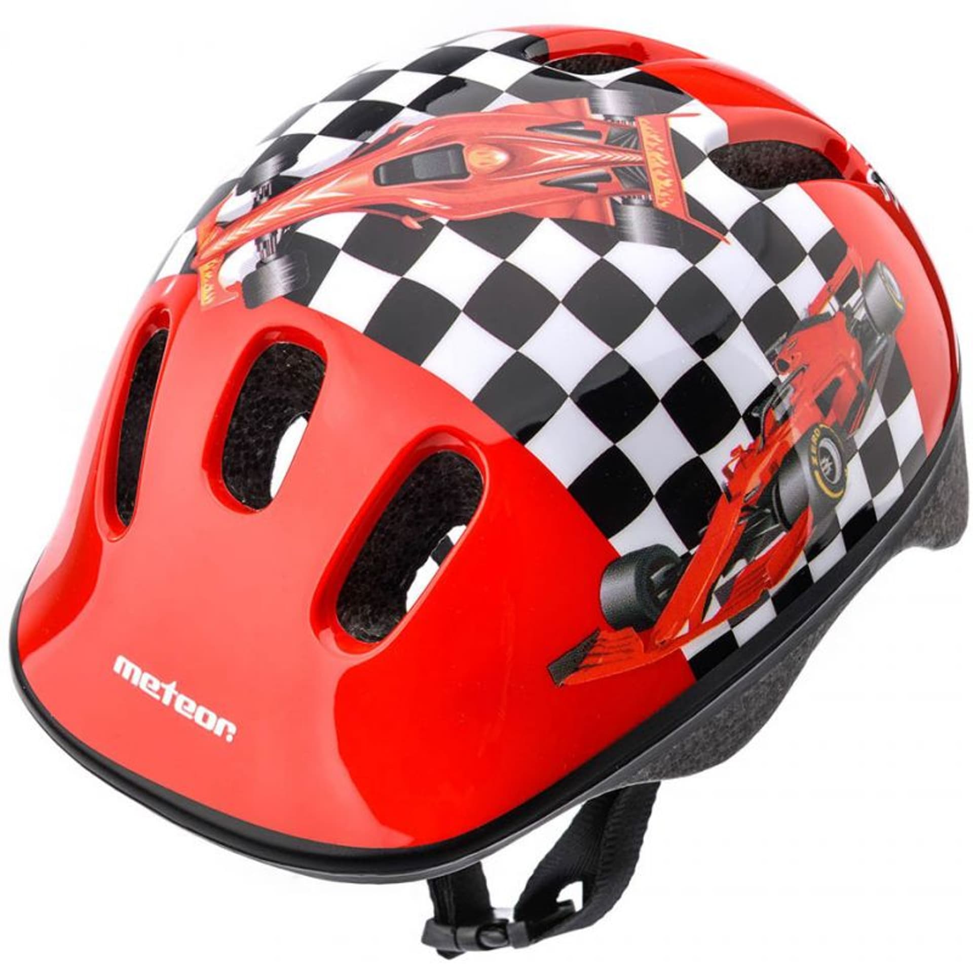 

Kask rowerowy Meteor KS06 Race team roz S 48-52cm Jr 24833 (kolor Czarny. Czerwony)