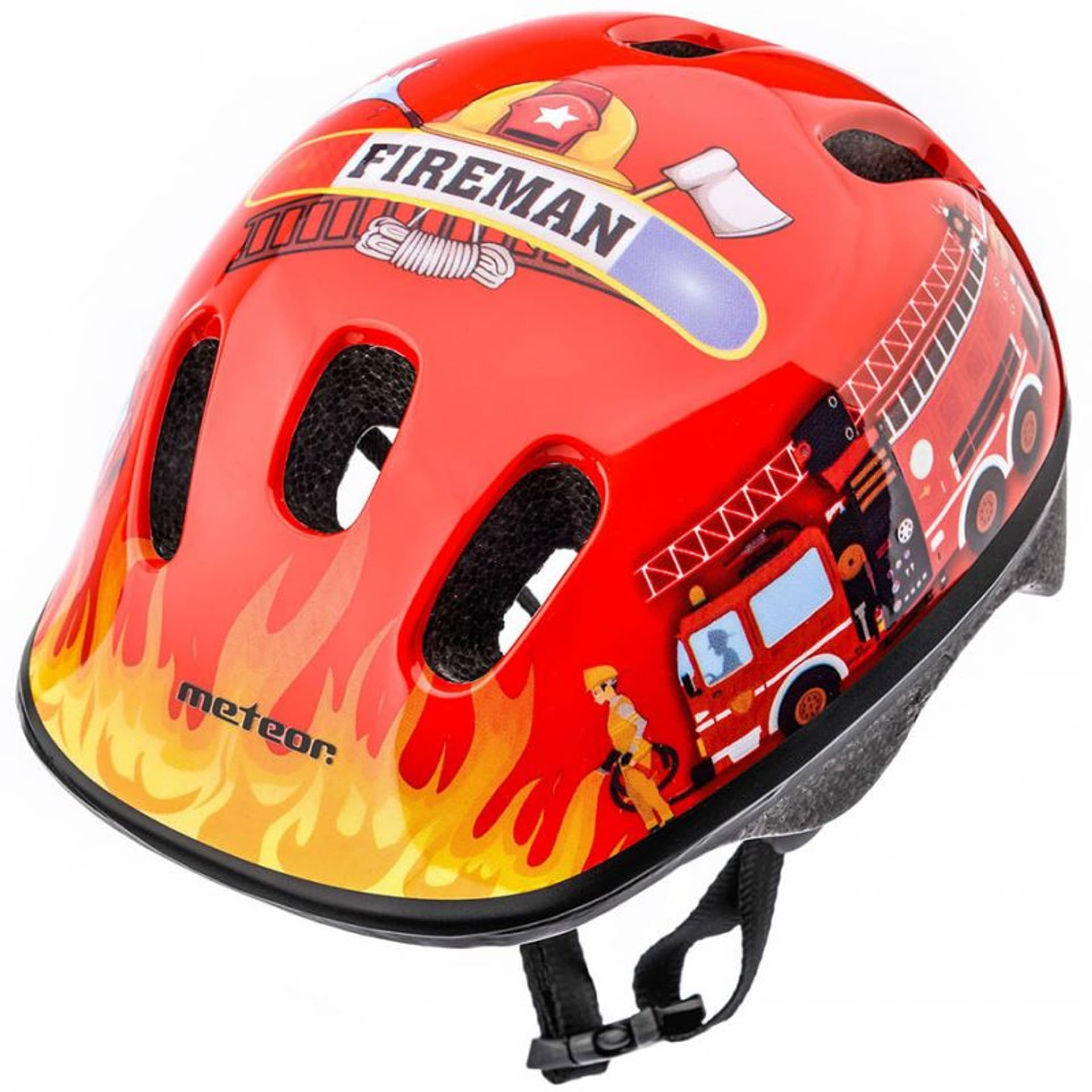 

Kask rowerowy Meteor KS06 Firetracker rozm. S 48-52 cm Jr 24837 (kolor Czarny. Czerwony)