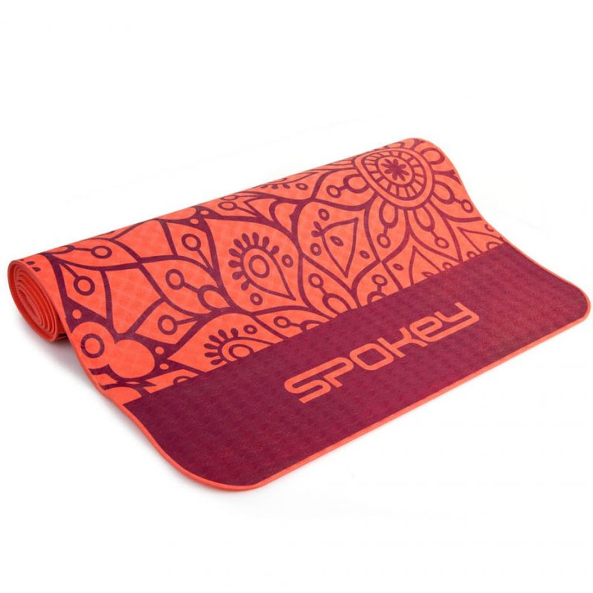 

Mata do Yogi Spokey Mandala 926051 (kolor Pomarańczowy. Różowy)