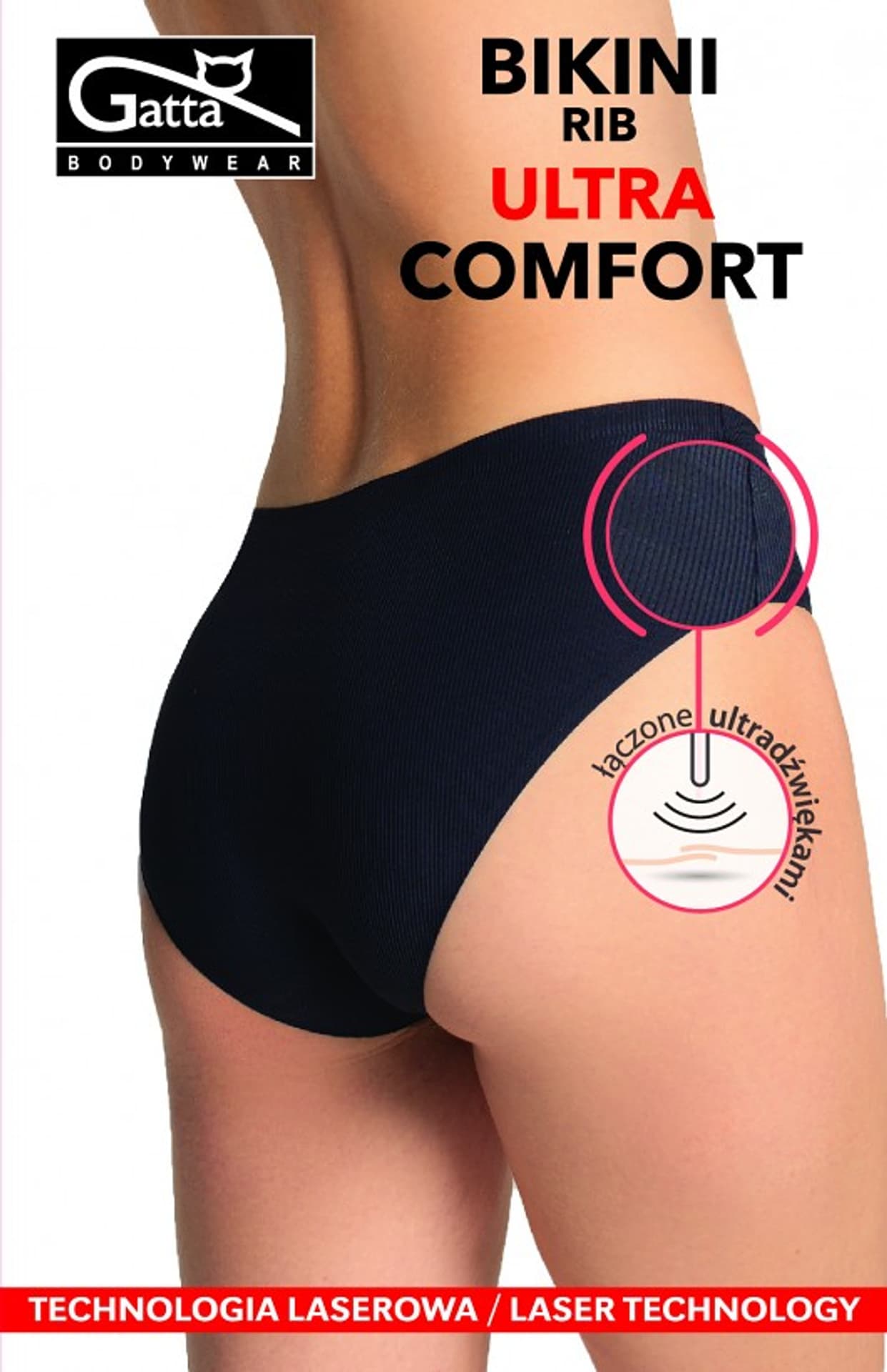 

FIGI GATTA BIKINI RIB ULTRA COMFORT (kolor Beige, rozmiar XL)