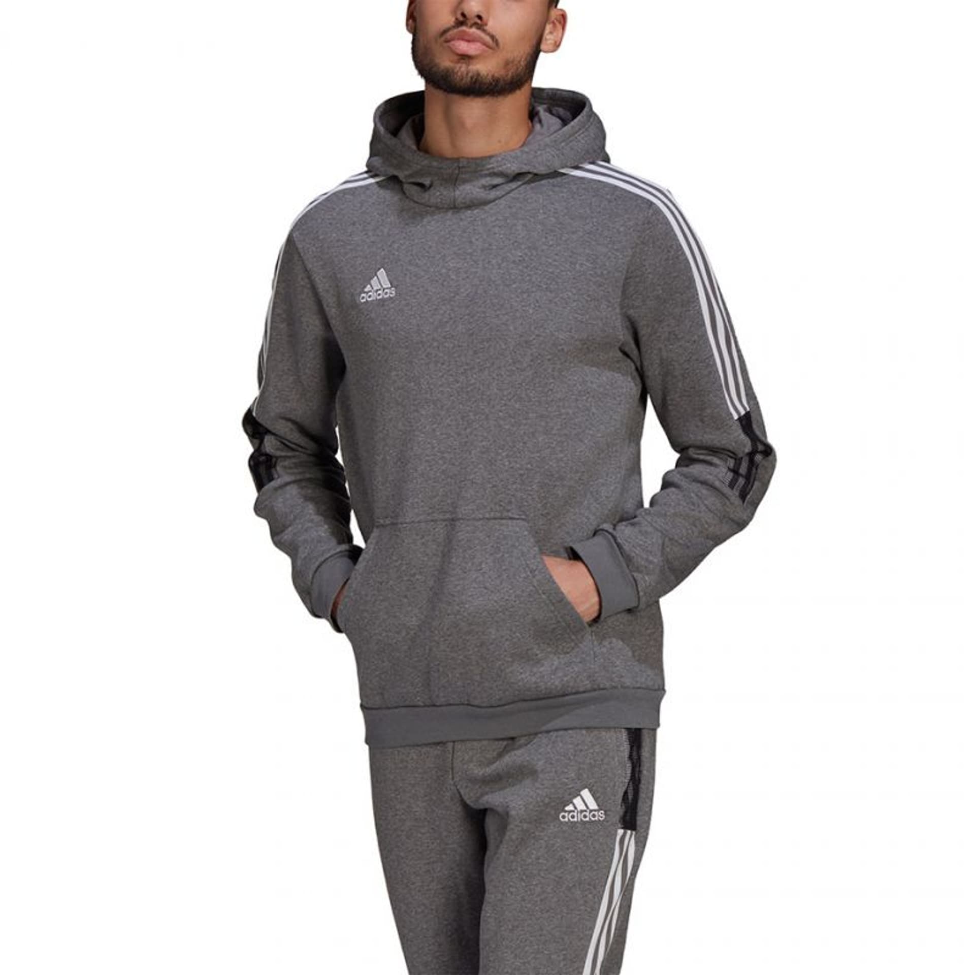 

Bluza adidas Tiro 21 Sweat Hoody M GP8805 (kolor Szary/Srebrny, rozmiar M)