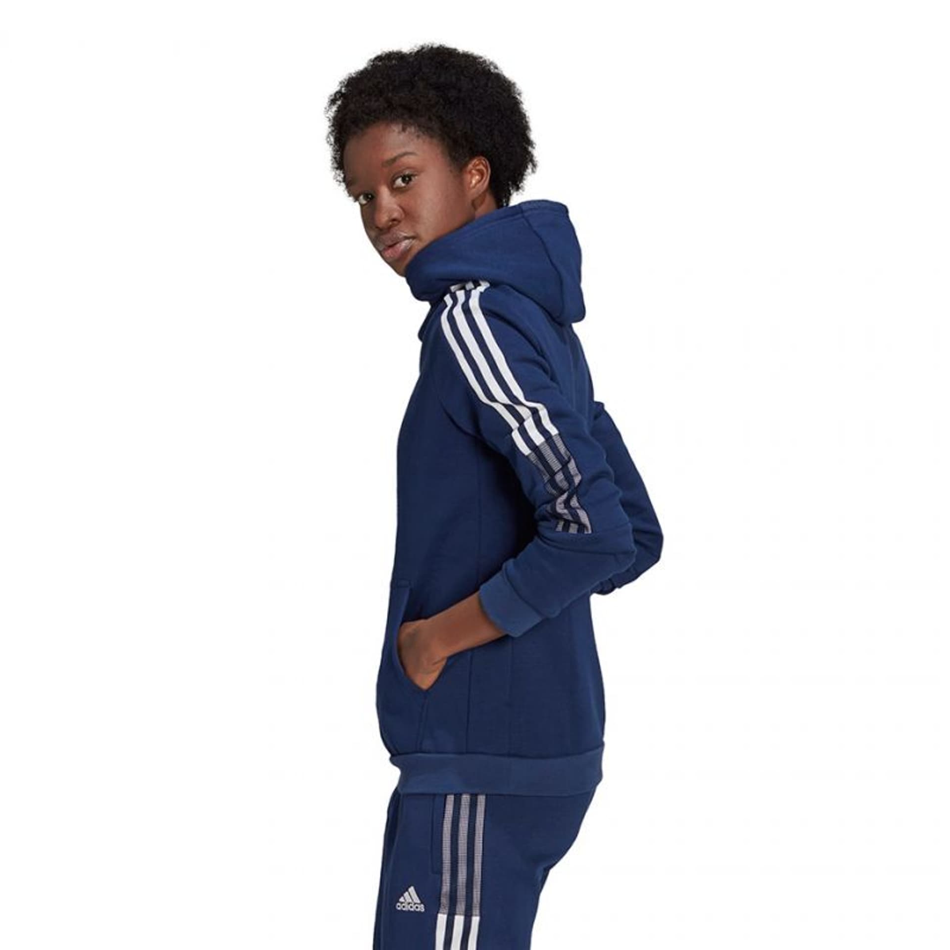 

Bluza adidas Tiro 21 Sweat Hoody W GK9678 (kolor Granatowy, rozmiar XS)