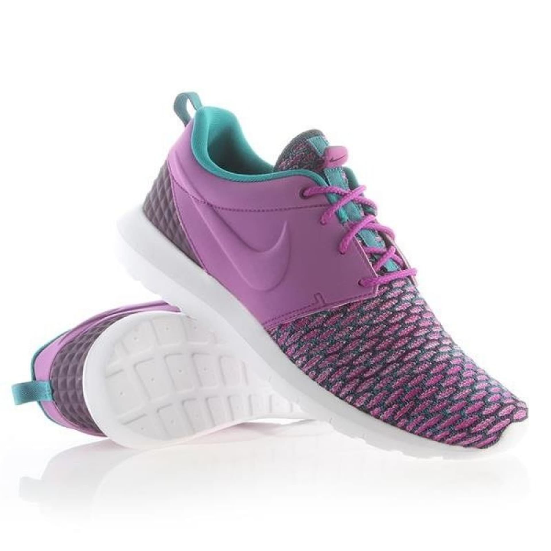 

Buty Nike Roshe Nm Flyknit Prm M 746825 (kolor Fioletowy. Zielony, rozmiar EU 45)
