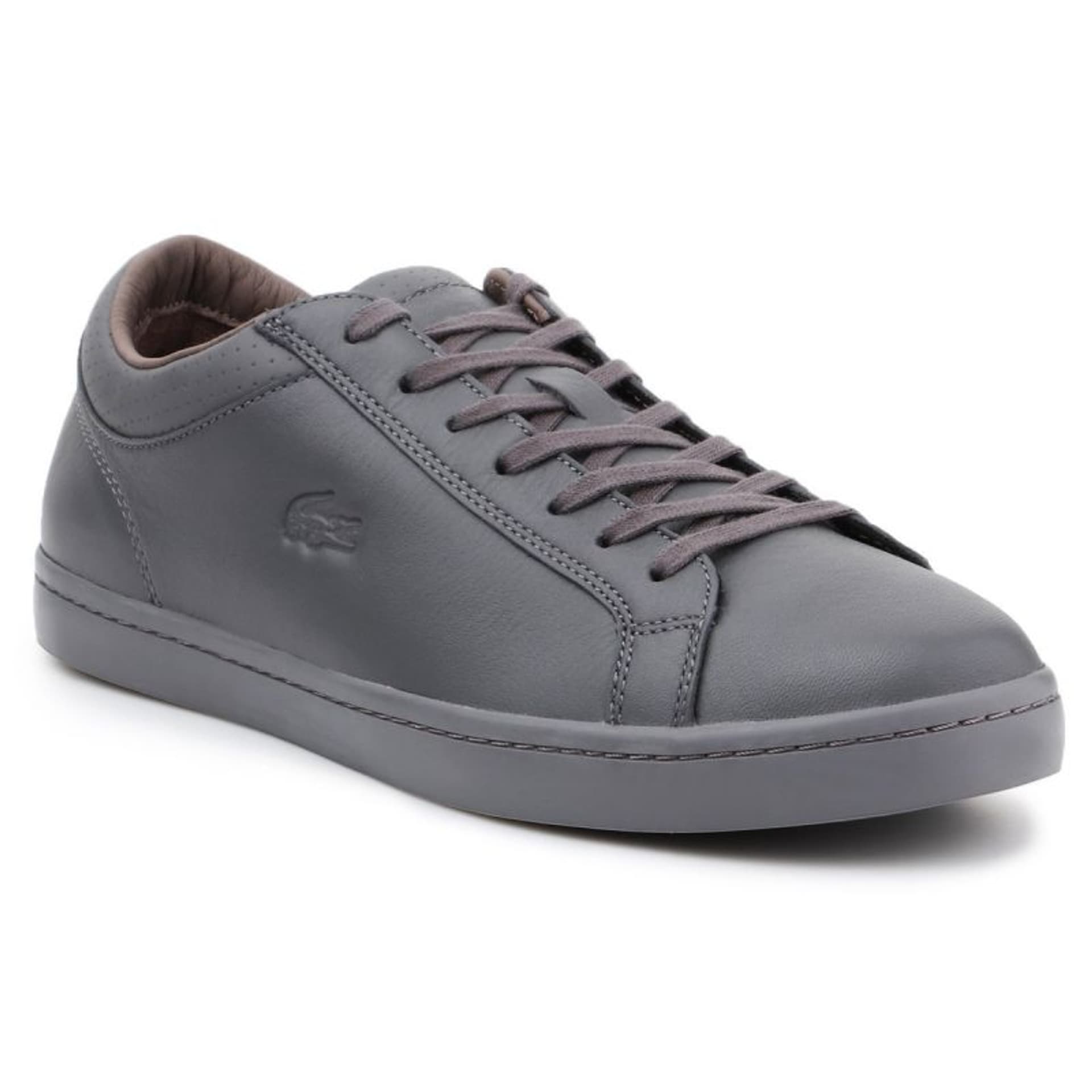 

Buty Lacoste Straightset 4 Srm Gry Leather M 30SRM4015 (kolor Szary/Srebrny, rozmiar EU 46.5)
