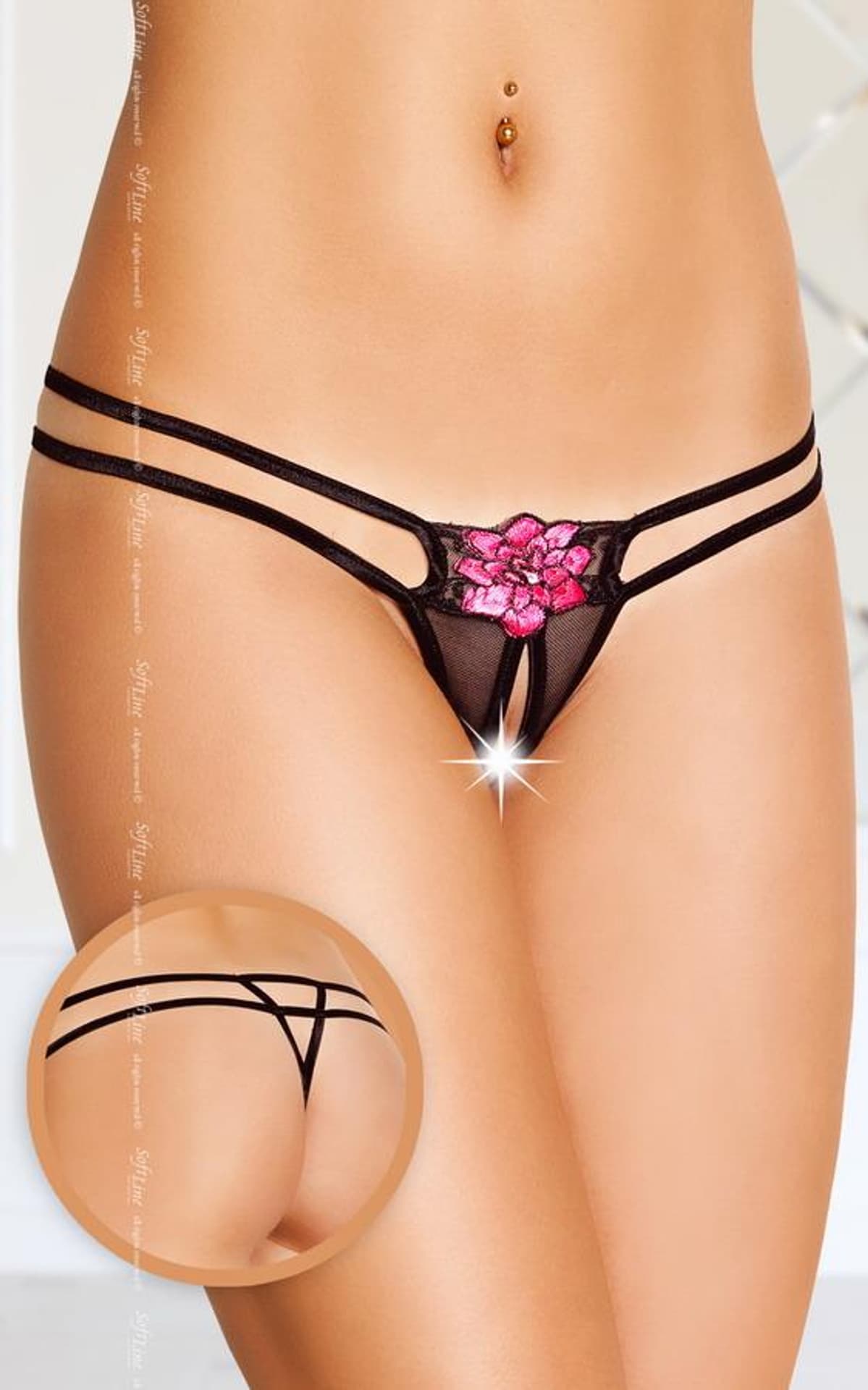 

G-String 2413 czarny (kolor czarny, rozmiar S/L)