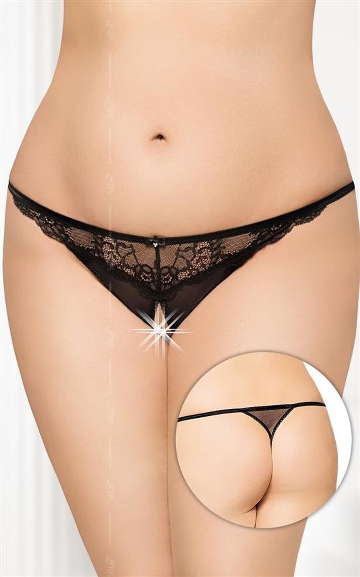 

G-string 2434 czarny (kolor czarny, rozmiar XL-3XL)