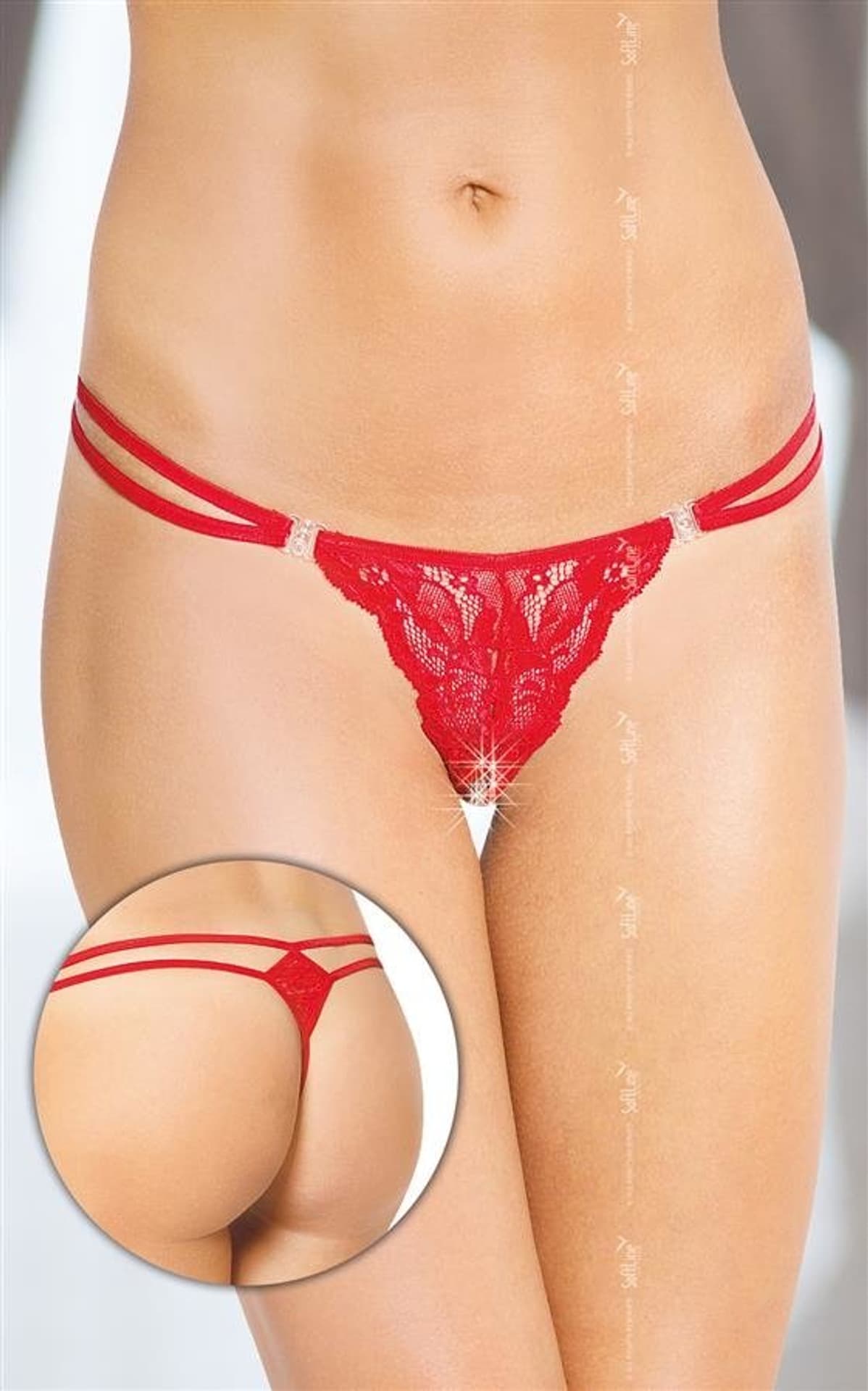 

G-String 2444 czerwony (kolor czerwony, rozmiar S/L)