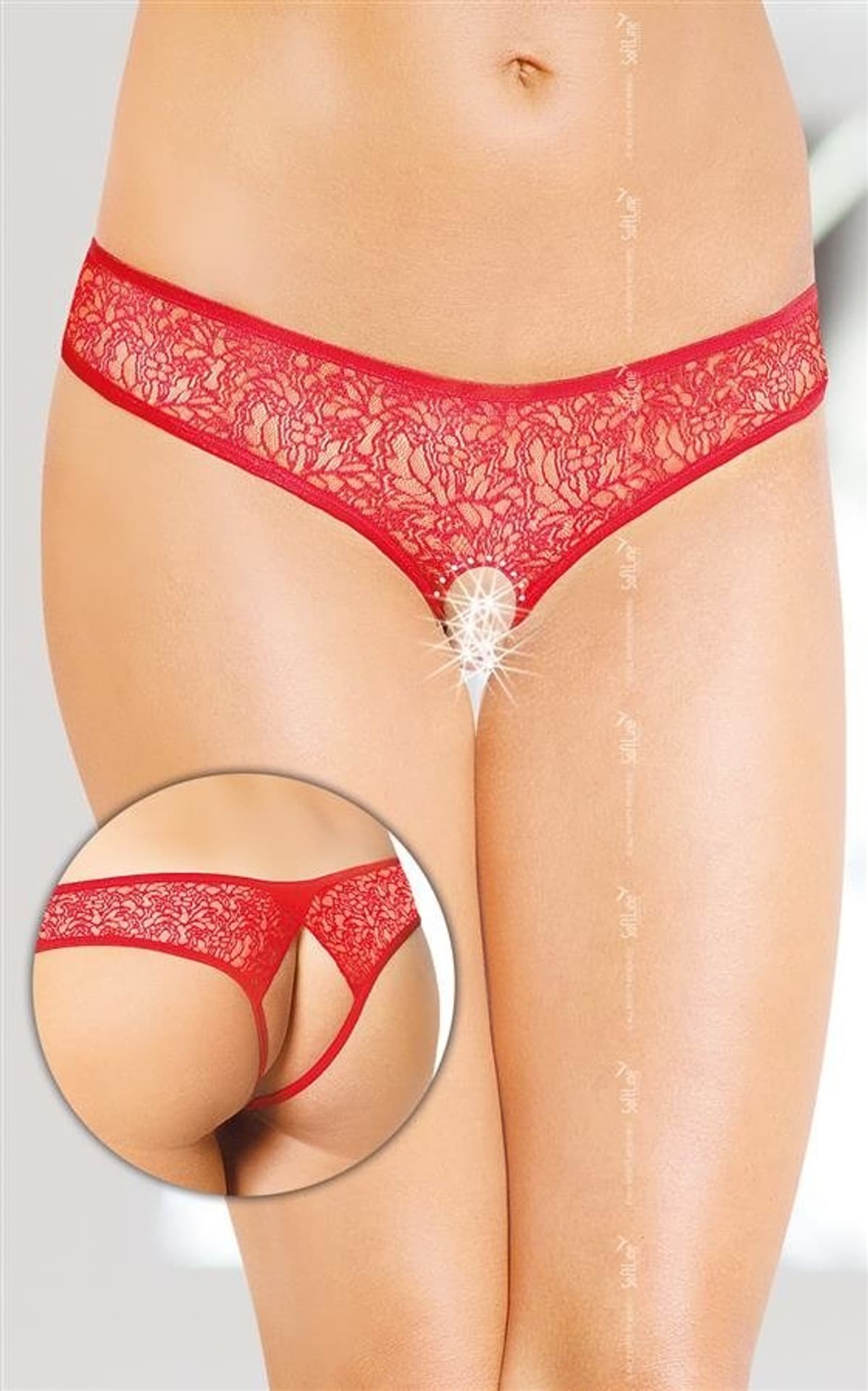 

G-String 2446 czerwony (kolor czerwony, rozmiar M/L)