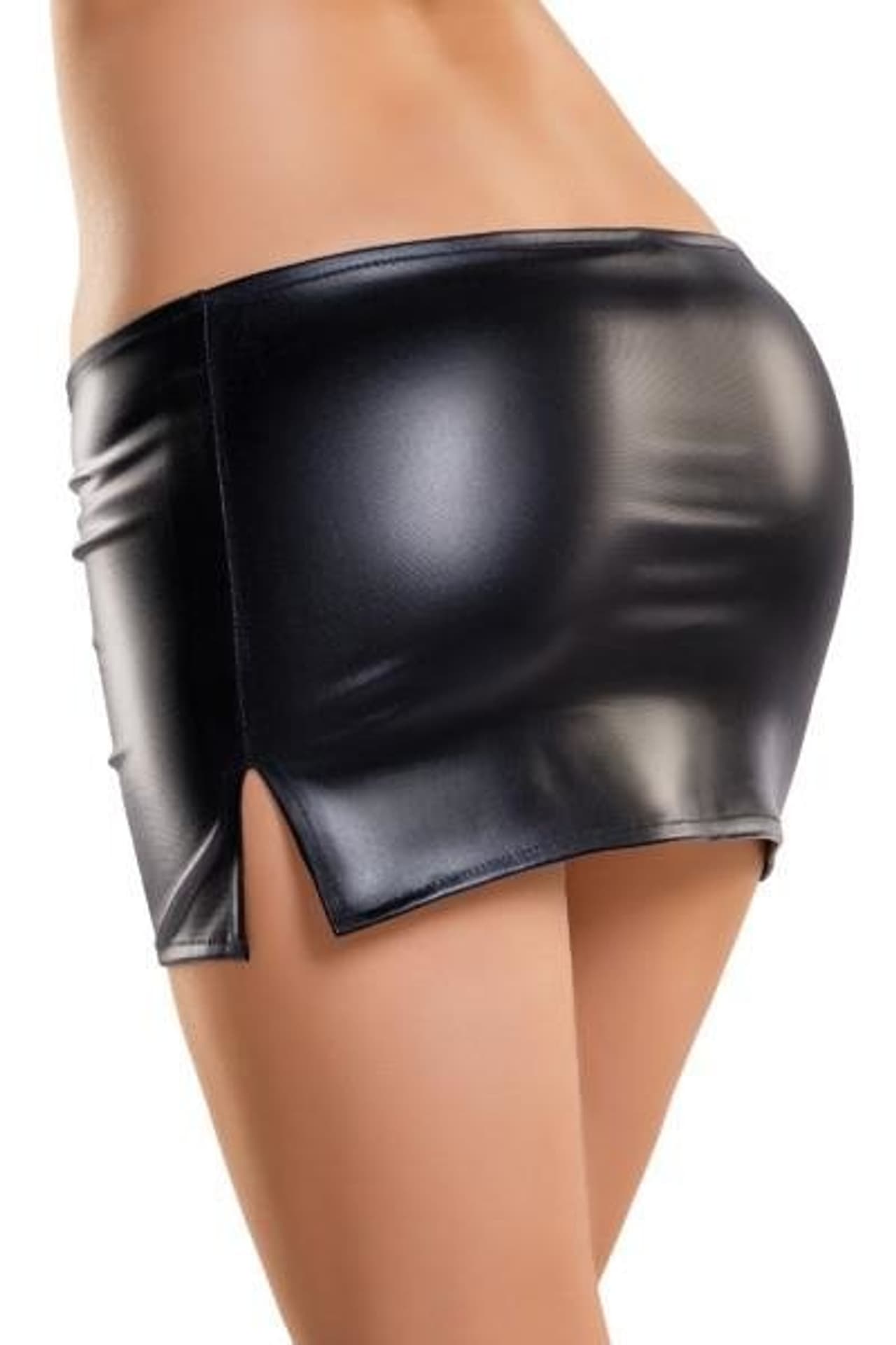 

Glossy Shiny Wetlook skirt CAMREN czarny (kolor czarny, rozmiar M)