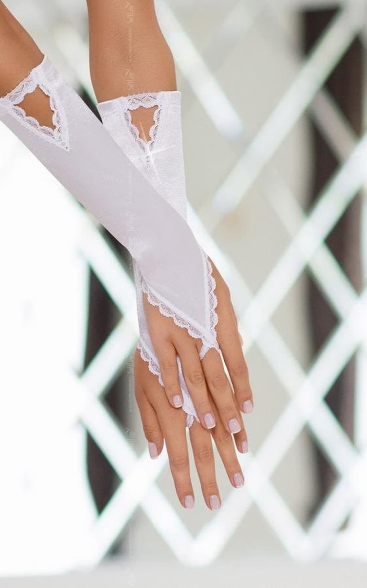 

Gloves 7710 biały rękawiczki (kolor biały, rozmiar S/L)